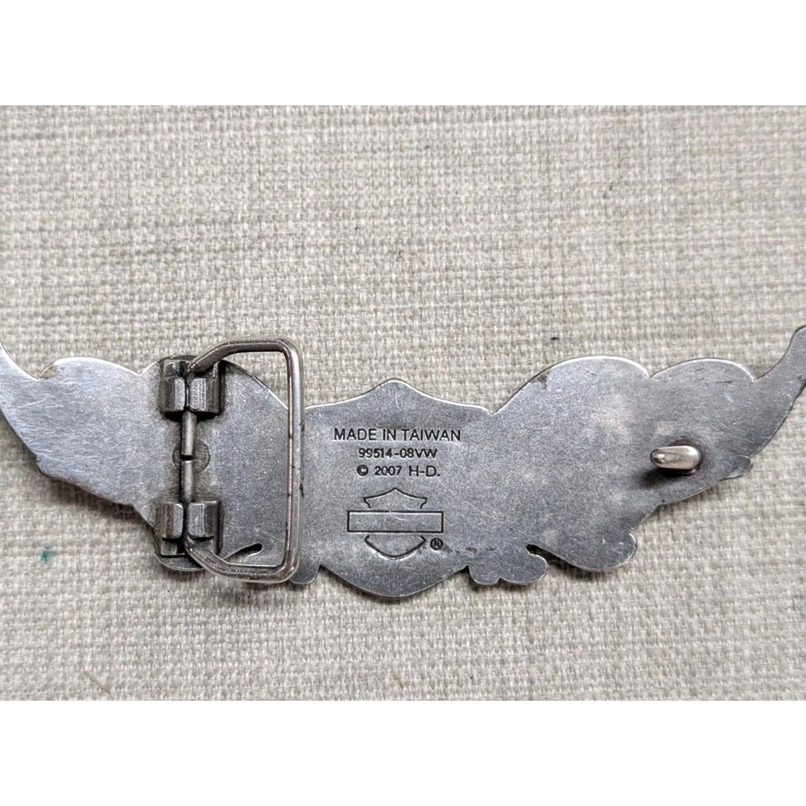Harley Davidson VINTAGE Harley-Davidson Western Belt Buckle Men XS? Size ONE SIZE - 4 Thumbnail