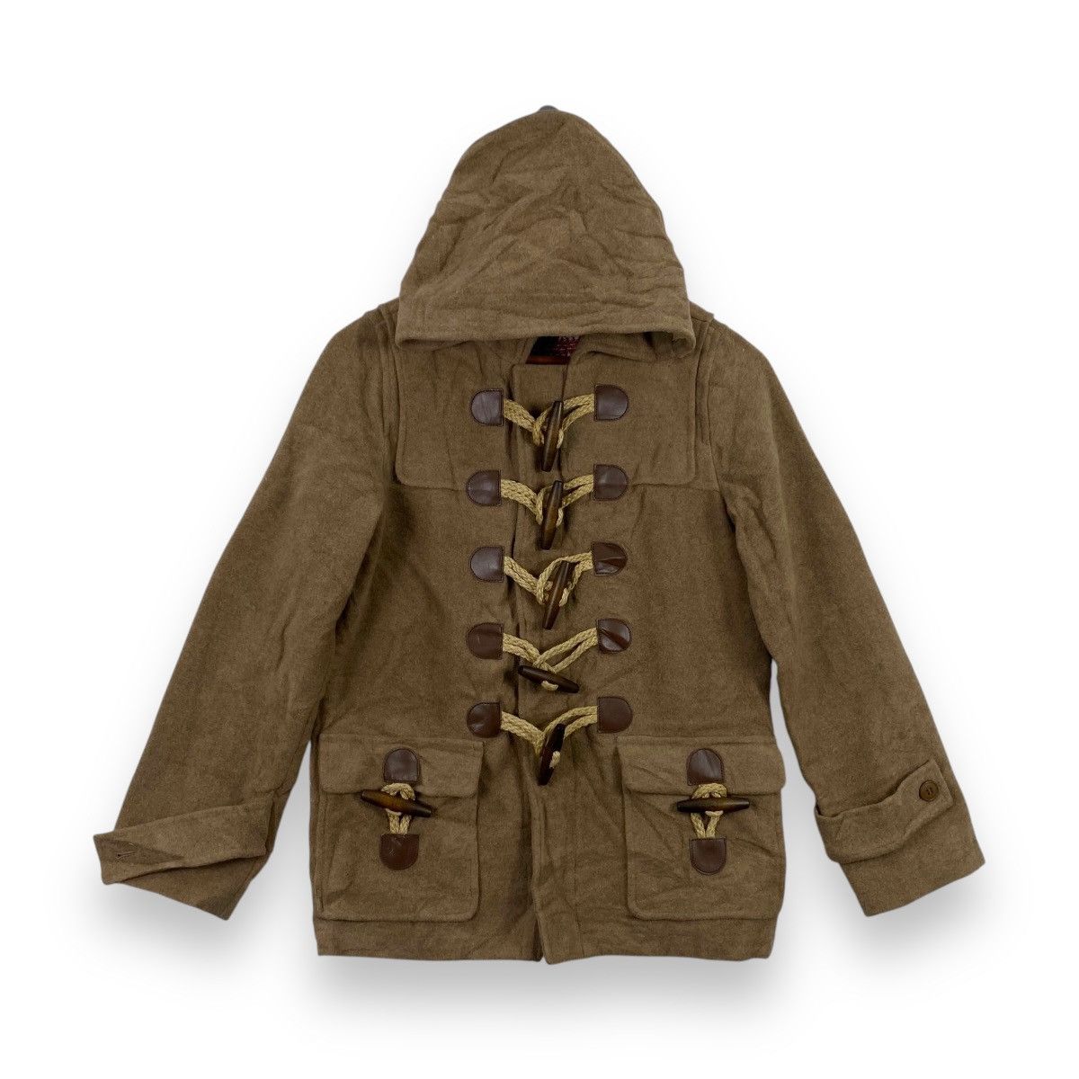 Issey Miyake × Ne-Net NE-NET ISSEY MIYAKE Duffle Coat Hooded Classic Warm Size S / US 4 / IT 40 - 1 Thumbnail