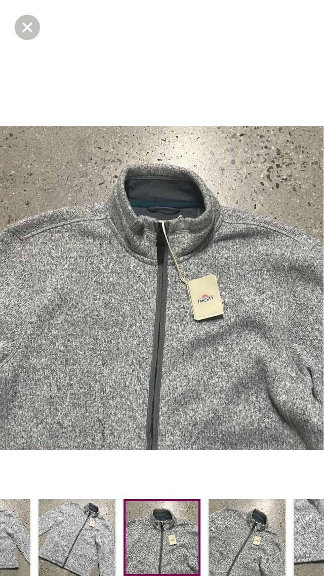 Faherty Faherty Full Zip Fleece Sweater MKH2342 Large Size US L / EU 52-54 / 3 - 4 Thumbnail
