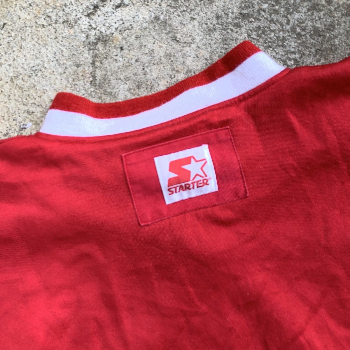 Starter Starter Jacke Chicago Bulls Size L NBA Vintage Bulls Jacket Size US L / EU 52-54 / 3 - 6 Thumbnail
