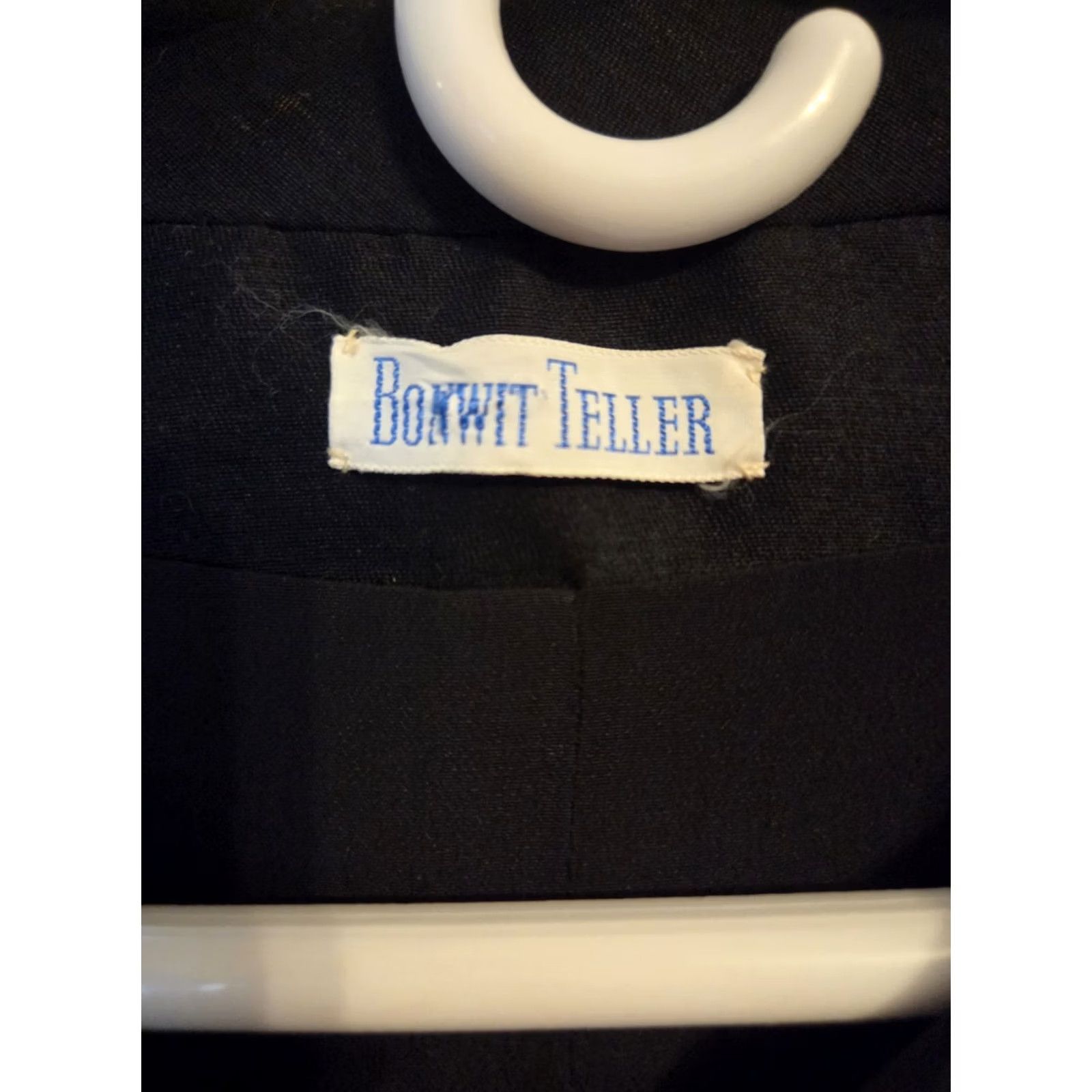 Vintage VINTAGE 60s Bonwit Teller Black Jacket Blazer Sz M Couture MS Size 32" / US 10 / IT 46 - 2 Thumbnail