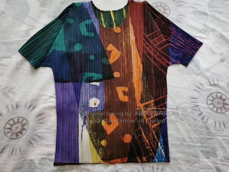 Issey Miyake Issey Miyake Totem Short Sleeve Top Size L / US 10 / IT 46 - 1 Thumbnail