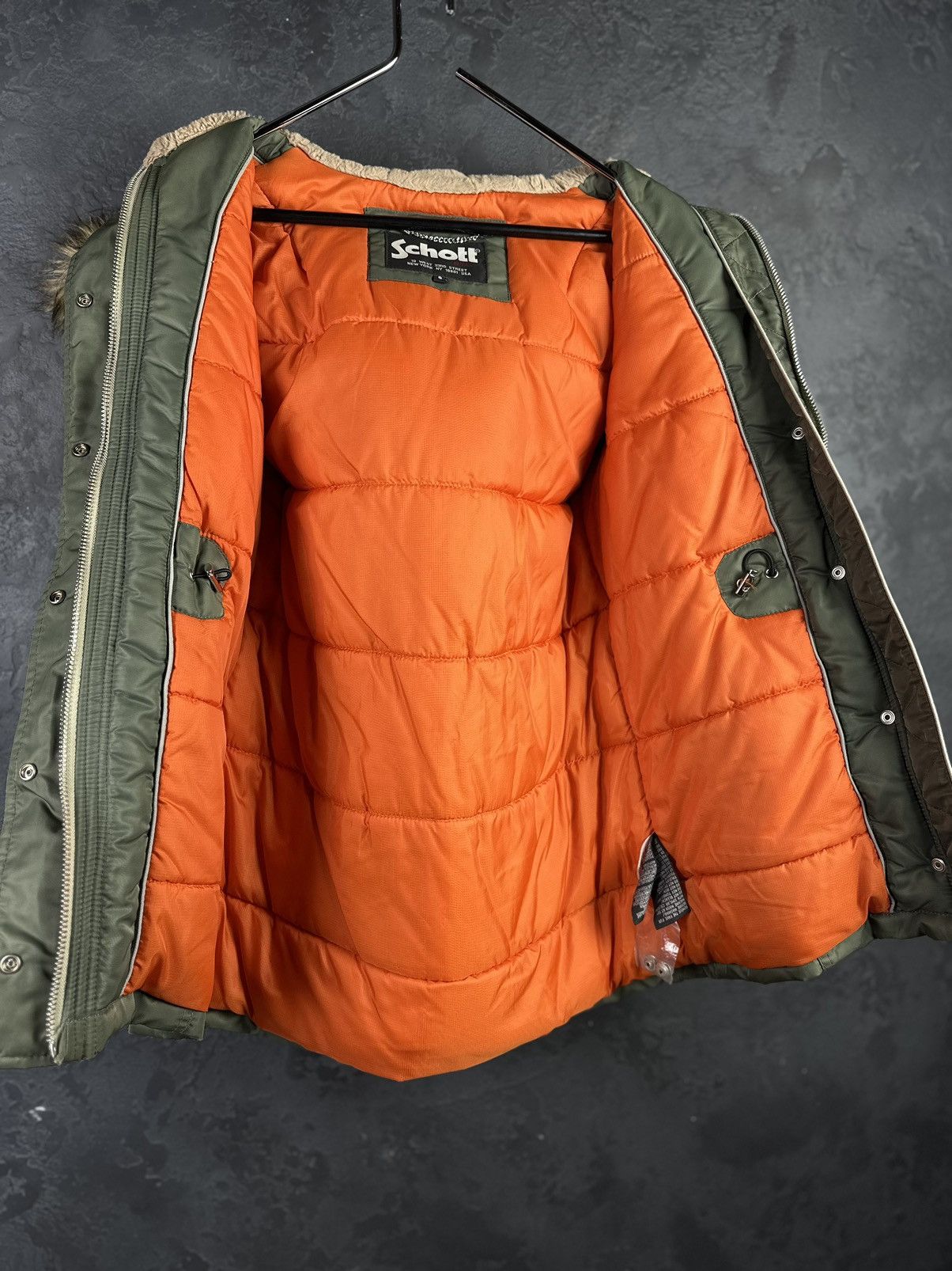 Schott × Vintage Schott Parka Jackat Fur Hooded Size US S / EU 44-46 / 1 - 11 Thumbnail