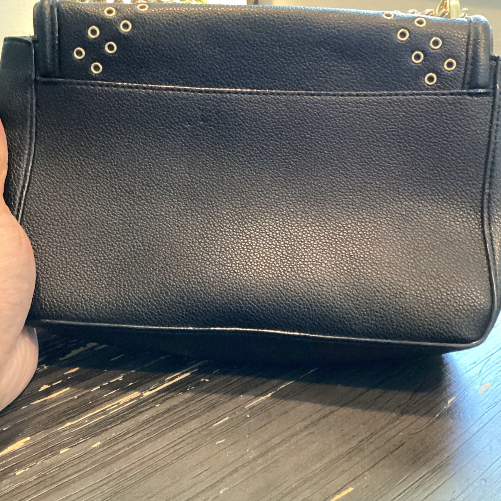 Victoria's Secret VINTAGE Victoria's Secret Faux Leather Bond Street Shoulder Bag Black Mini - Womens Shoulder Bag, 11190237 Size ONE SIZE - 7 Thumbnail