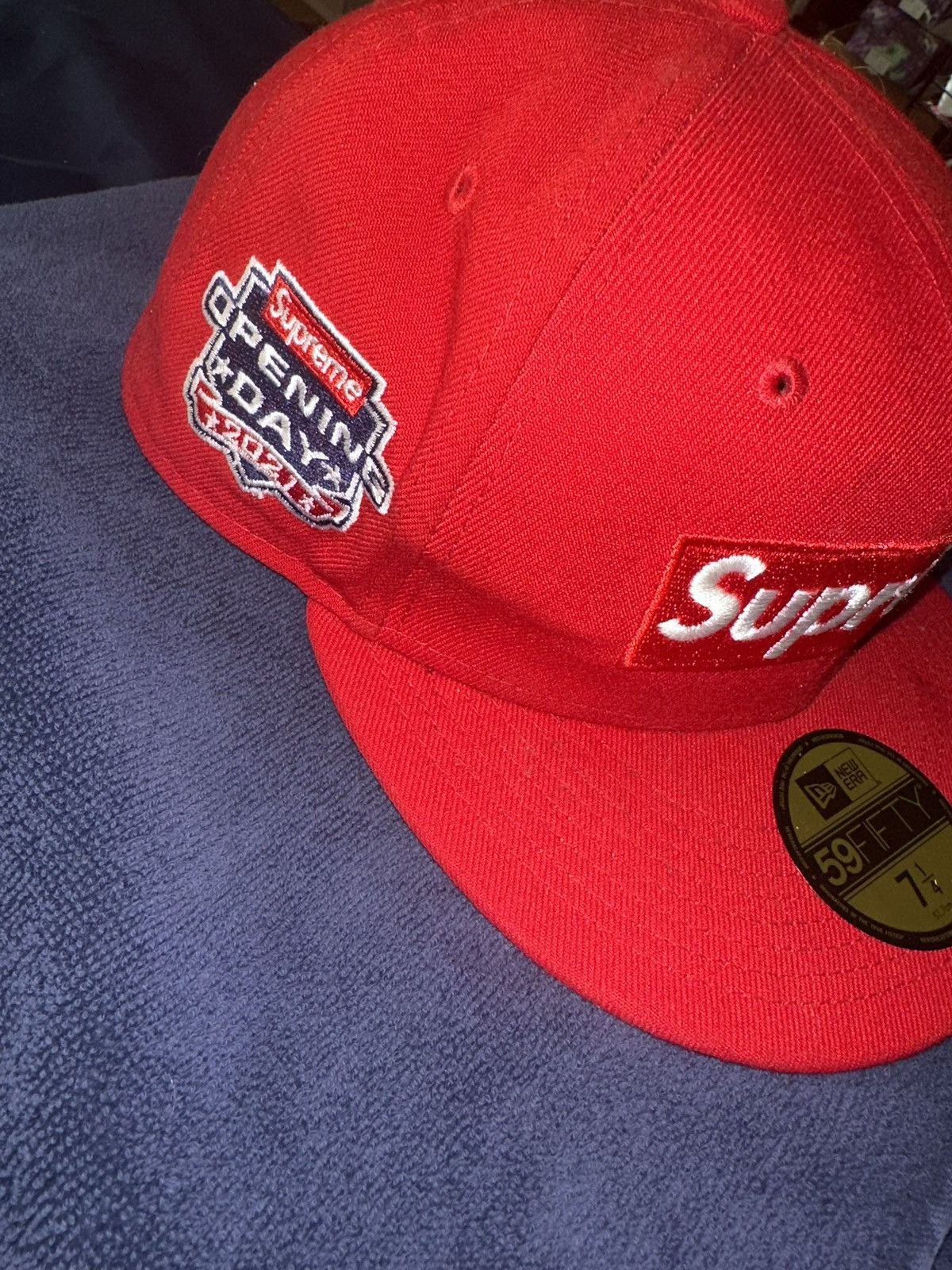 New Era × Supreme Supreme No Comp Box Logo New Era - Red - 7