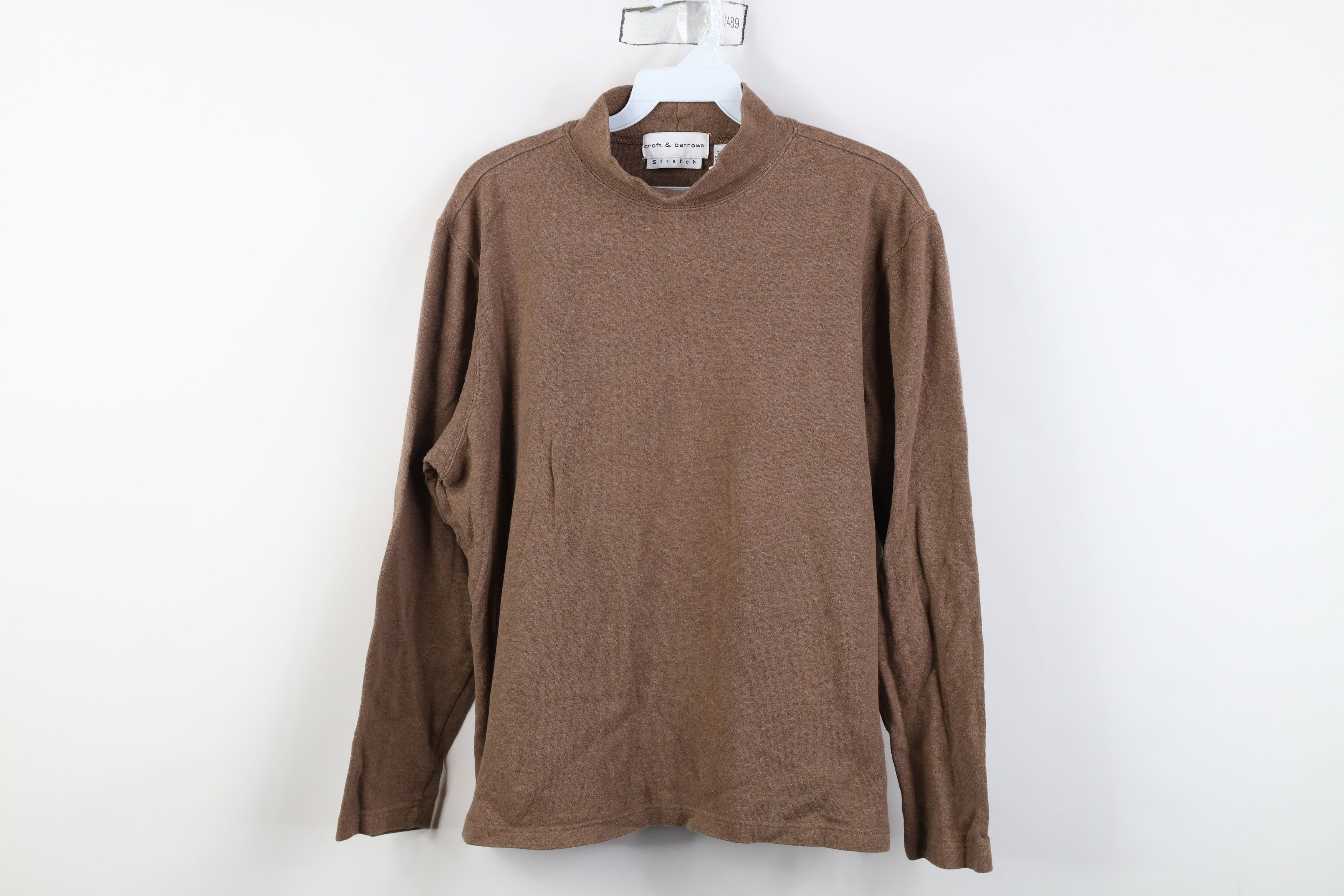 Vintage Vintage 90s Streetwear Mock Neck Long Sleeve T-Shirt USA Size L / US 10 / IT 46 - 1 Thumbnail