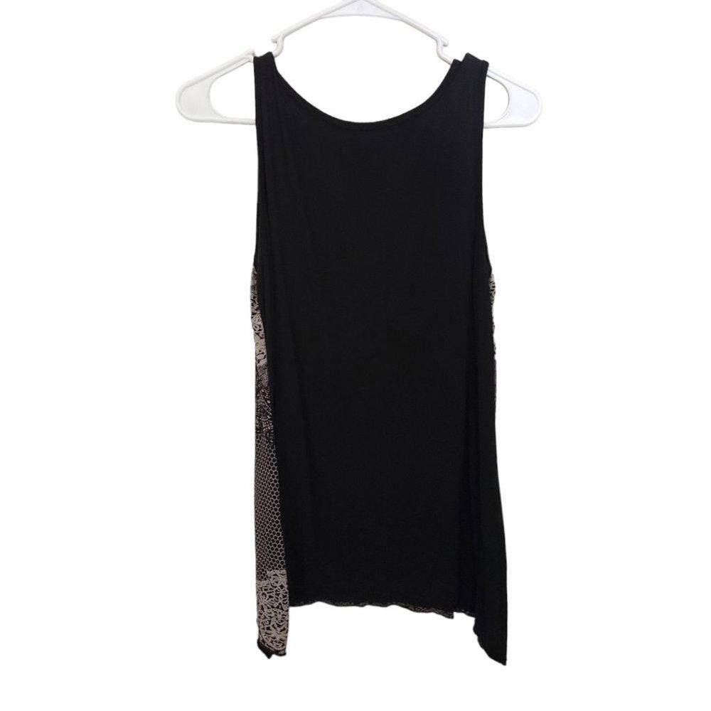 Designer CT223 Ladies Skinny Minnie Small Black Floral Tank Size S / US 4 / IT 40 - 5 Thumbnail