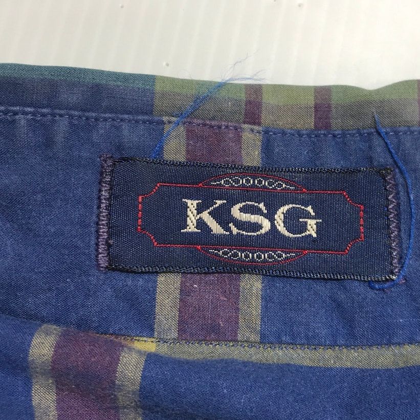 Other Kenneth Gordon Blue Plaid Collard Long Sleeve Mens Shirt L Size US L / EU 52-54 / 3 - 3 Thumbnail