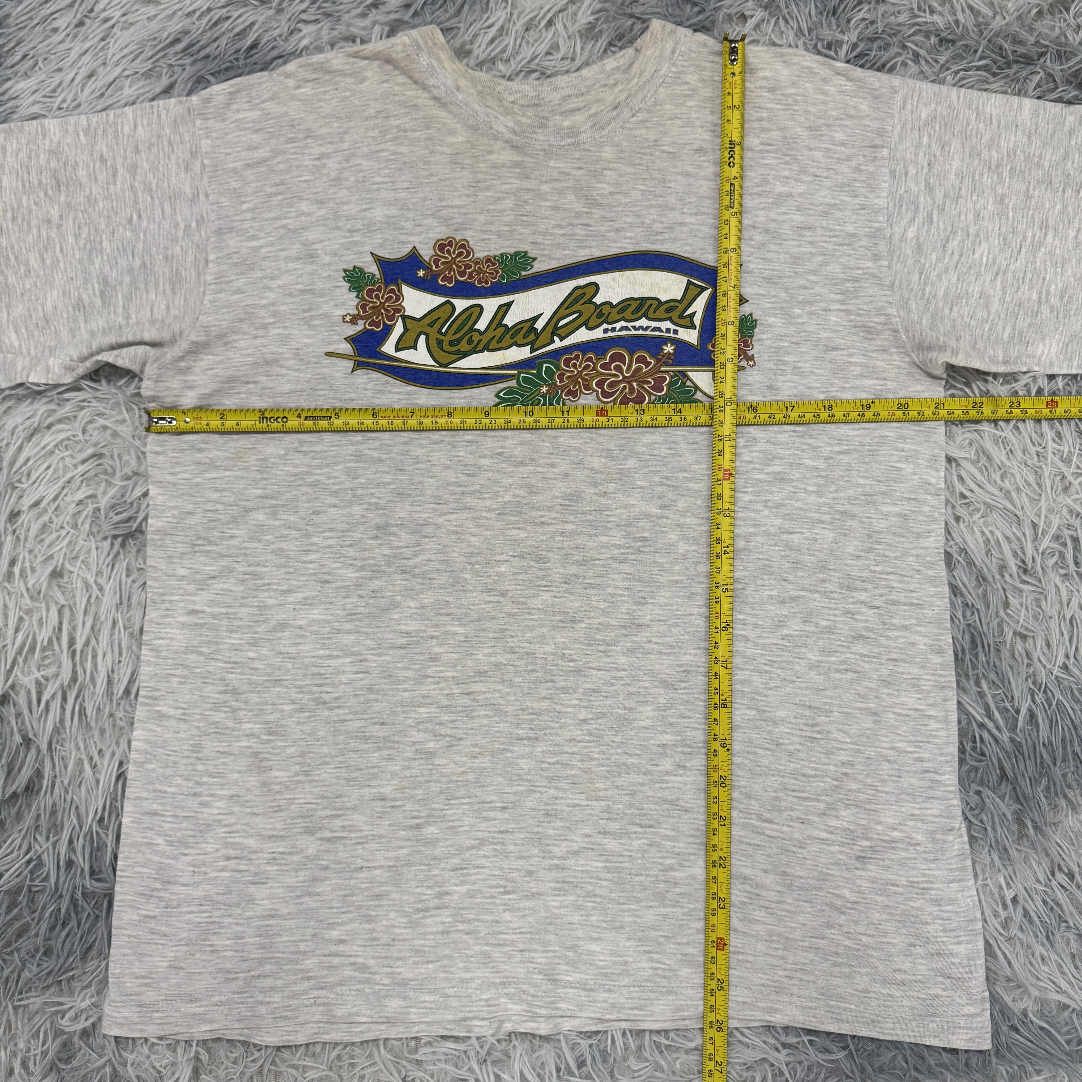 Vintage Vintage 90s Aloha Board Hawaii Shop Tshirt Surfing Size US M / EU 48-50 / 2 - 5 Thumbnail