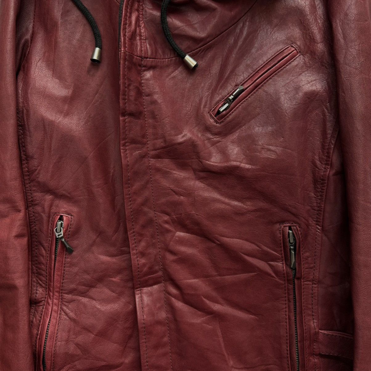 Katharine Hamnett London 2000s Katharine Hamnett "Alien Asymmetrical Goat Skin Jacket Size US M / EU 48-50 / 2 - 7 Thumbnail