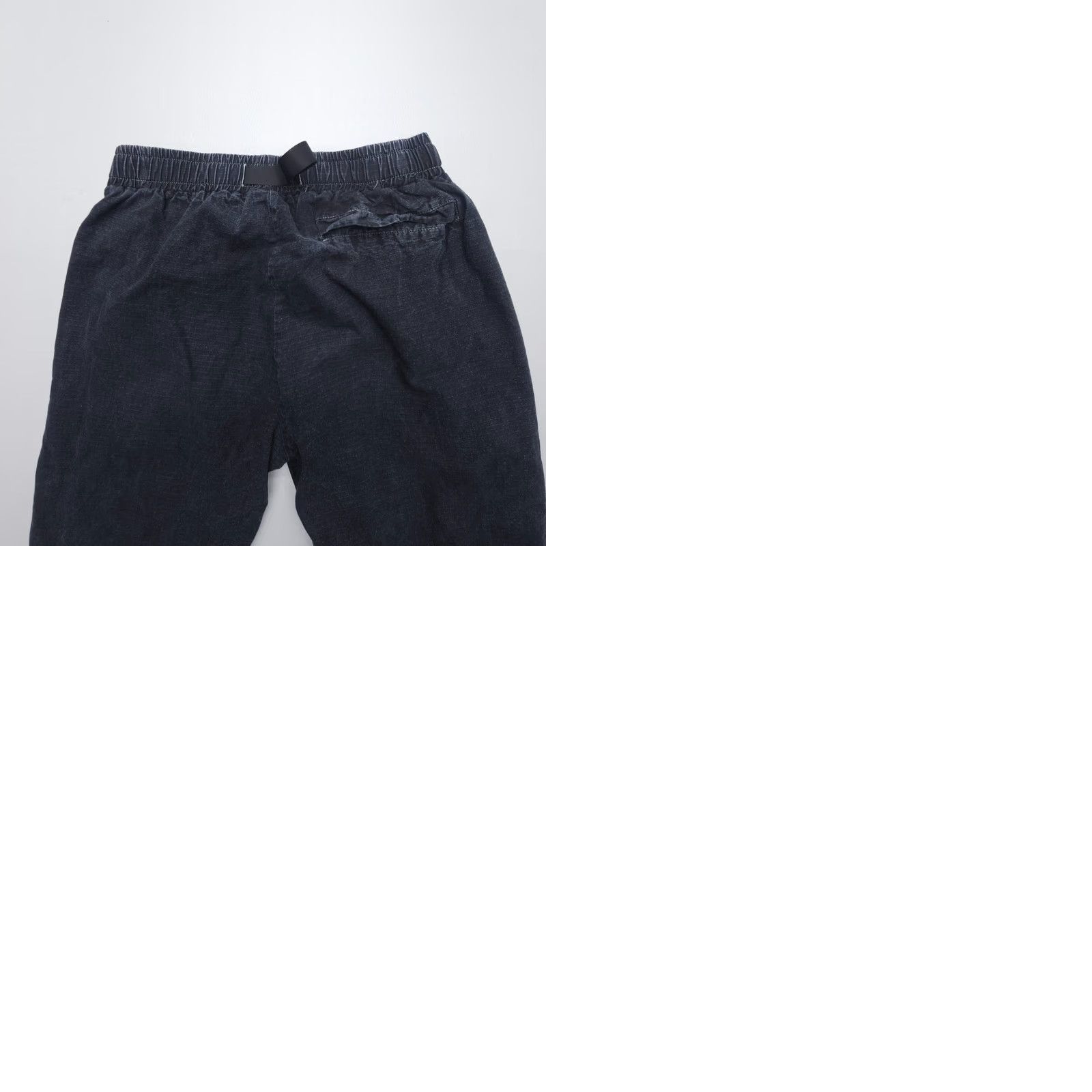 Vintage Krooked Pants Belted Elastic Waist Mens Small Chino Straight Black Cotton Mid Rise Regular 26in Inseam USA Logo Size US 29 - 9 Thumbnail