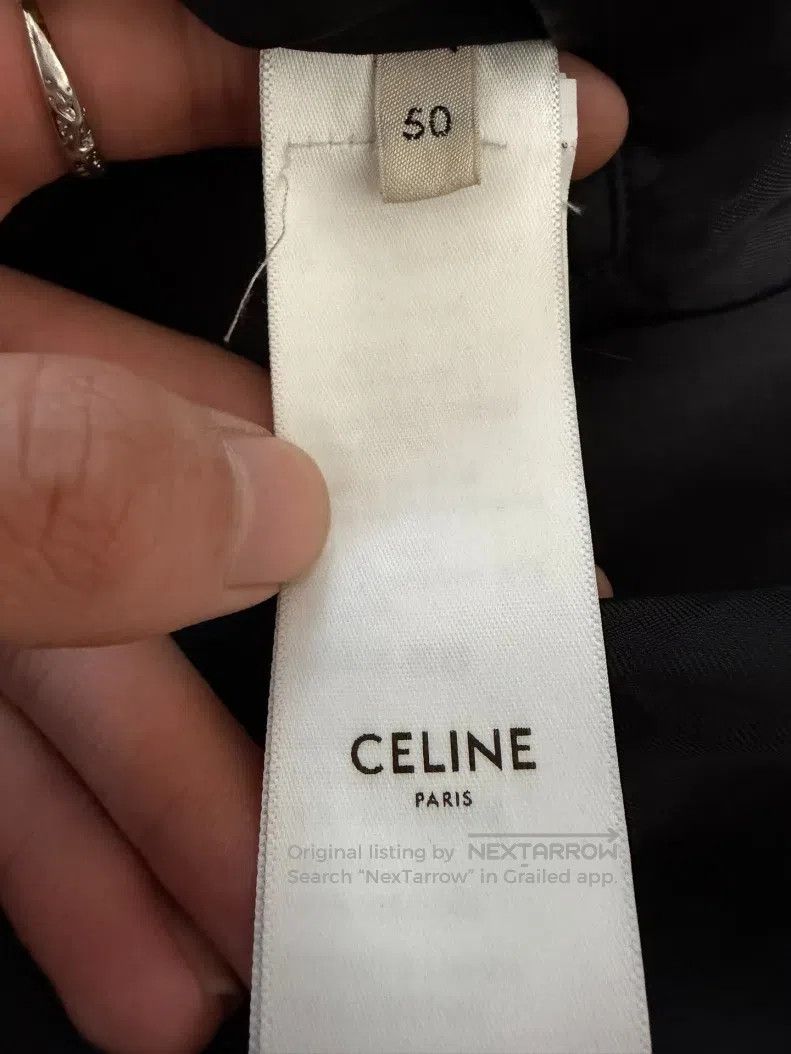 Celine CELINE Red Leather Sleeve Baseball Jacket Size US M / EU 48-50 / 2 - 4 Thumbnail