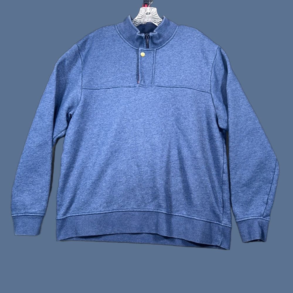 Orvis Orvis Sweatshirt Mens XL Blue 1/4 Zip Pullover Mock Neck Zipper Classic Outdoor Golf Hiking Walking Jacket Sweater Shirt Size US XL / EU 56 / 4 - 1 Thumbnail