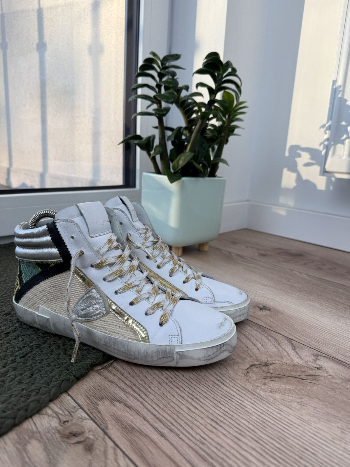 Philippe Model Philippe Model Paris Hi-Top Brown Suede Zip Sneakers Size US 9 / IT 39 - 3 Thumbnail