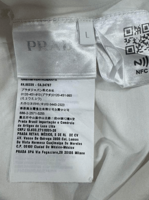 Prada Prada Long Sleeve T-shirt Size US L / EU 52-54 / 3 - 4 Thumbnail