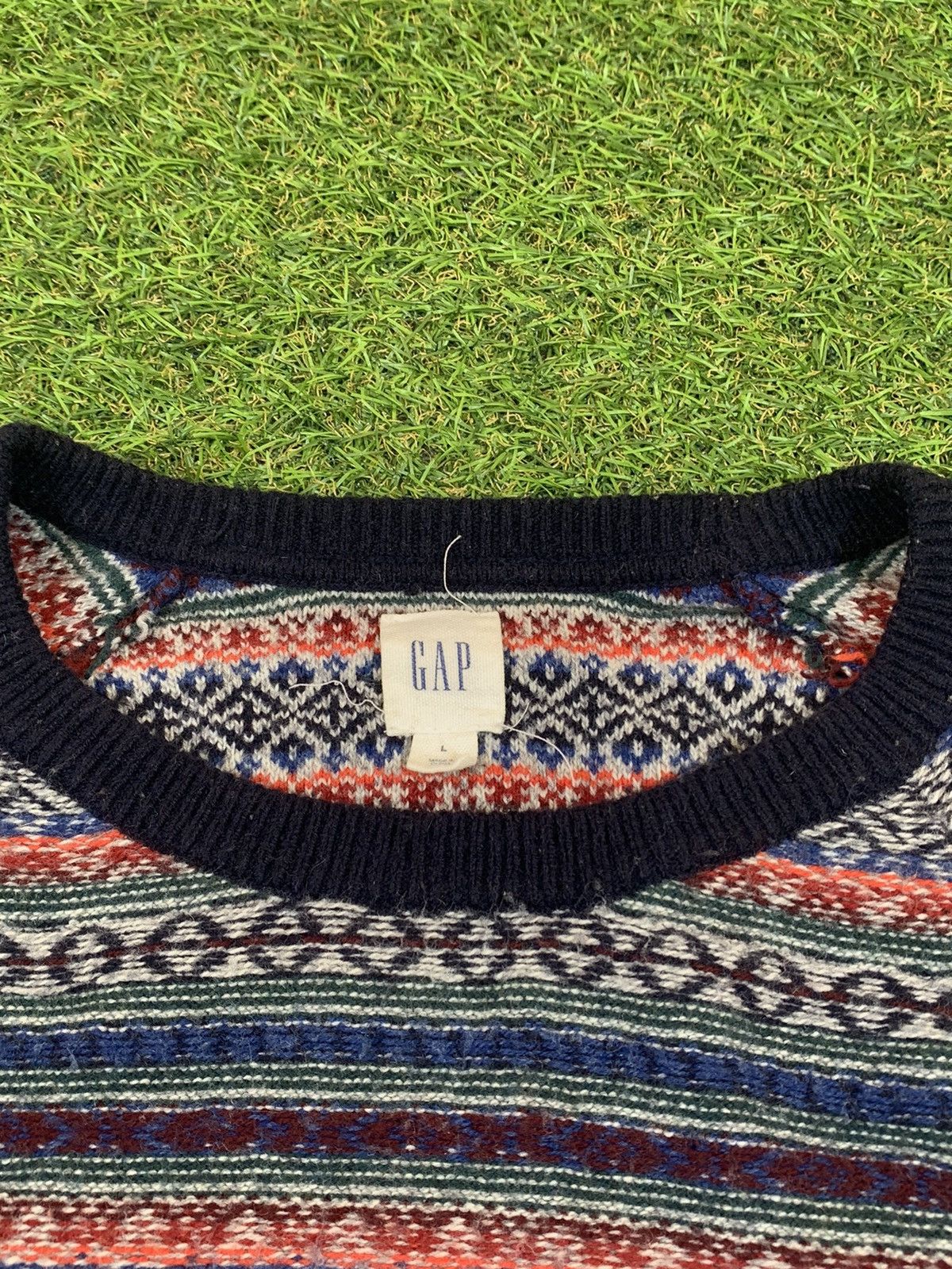 Gap Vintage Gap sweater multicolour streetwear style size L Size US L / EU 52-54 / 3 - 3 Thumbnail