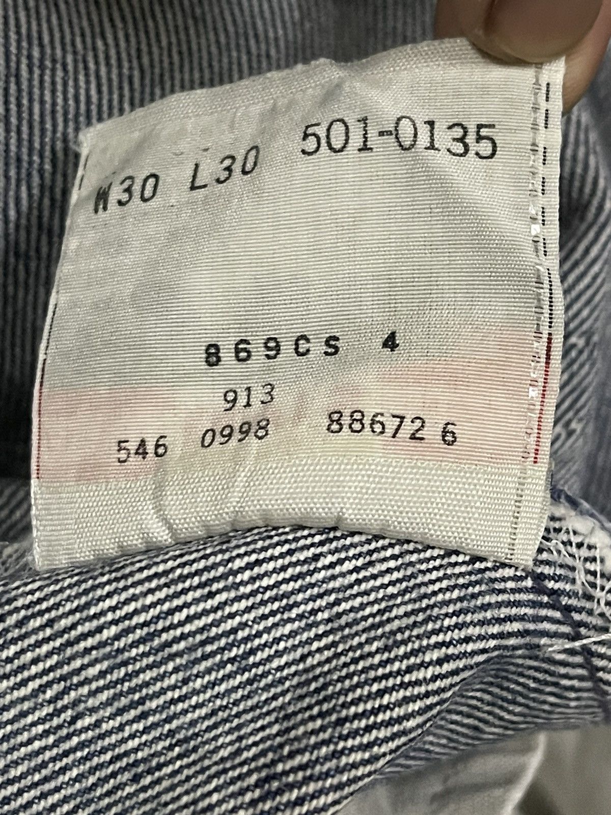 Levi's Vintage 90s Levis 501 Distressed Style Baggy Jeans Size US 30 / EU 46 - 8 Thumbnail