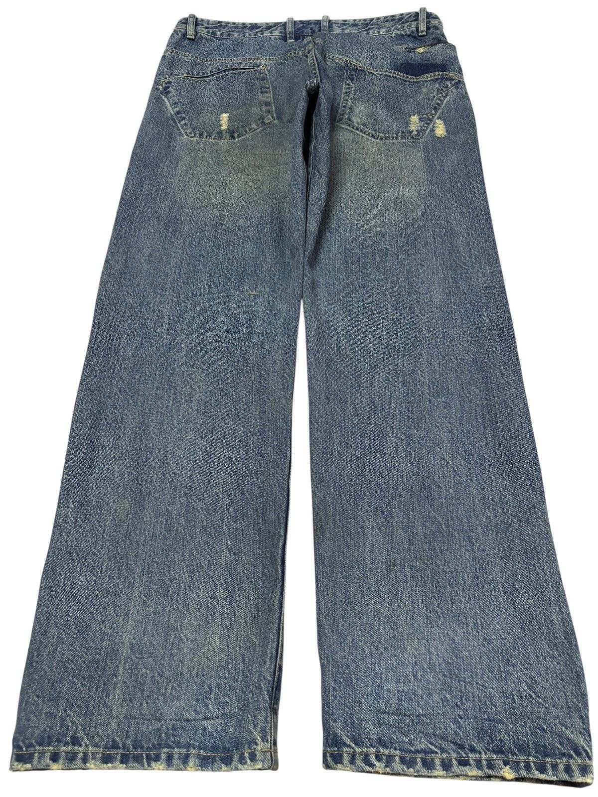 Fiberops Deadstock Fiberops by Tabo Kagaya Selvedge Distress Jeans Size US 36 / EU 52 - 3 Thumbnail