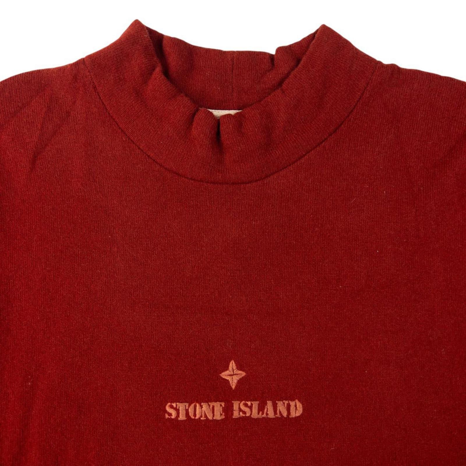 Stone Island Vintage 90s Stone Island Logo Jumper Size L Size US L / EU 52-54 / 3 - 3 Thumbnail