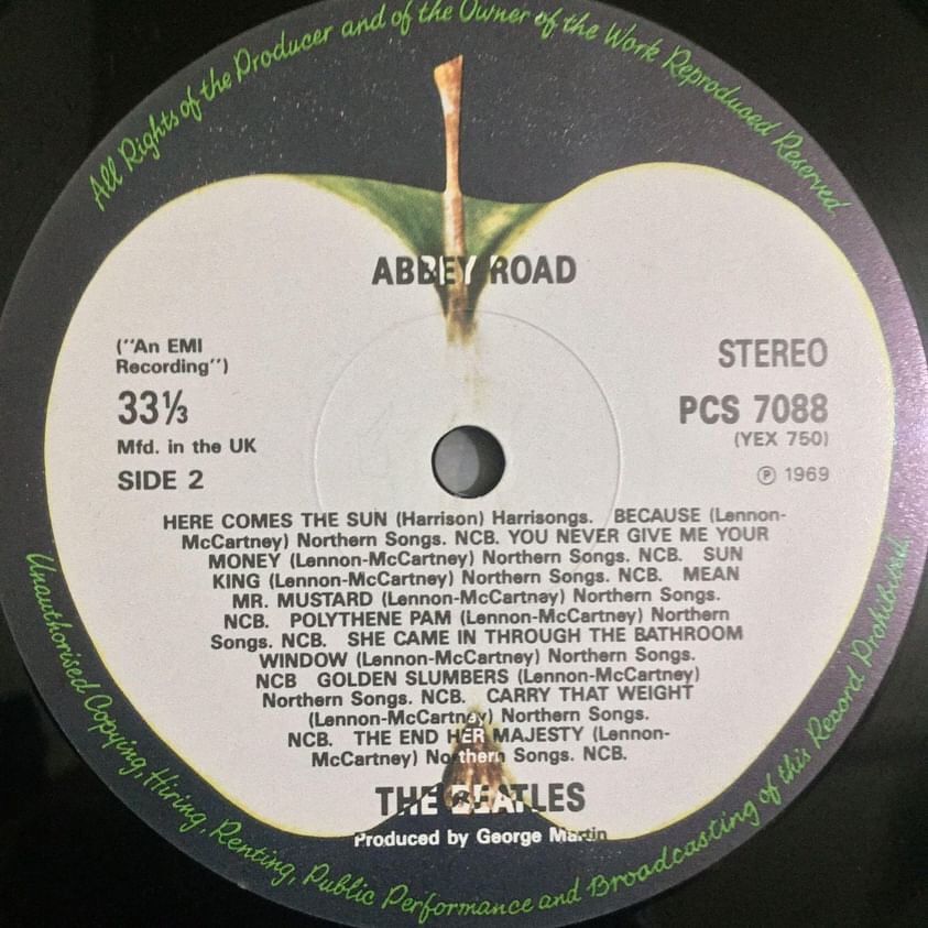 Vintage The Beatles Abbey Road Vinyl 12” inch uk pressings 1969 Size ONE SIZE - 4 Thumbnail