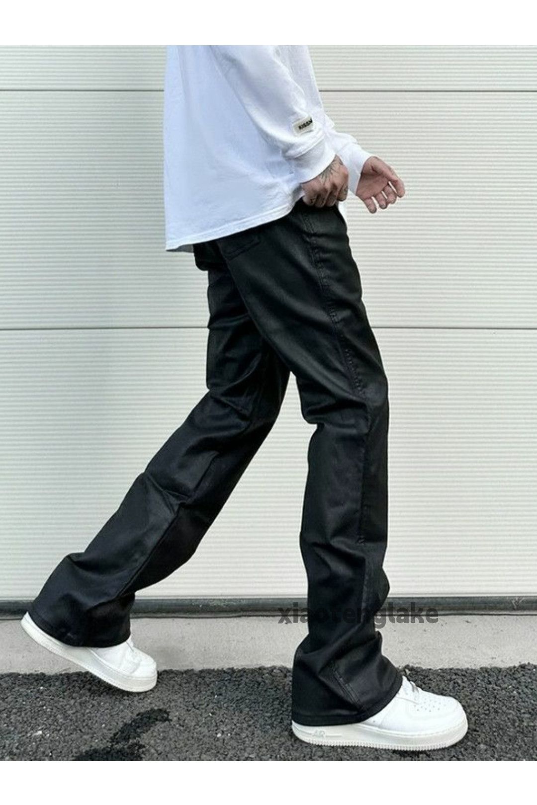 Designer × Jean × Vintage wax punk skate hiphop bootcut flared jeans Size US 32 / EU 48 - 4 Thumbnail
