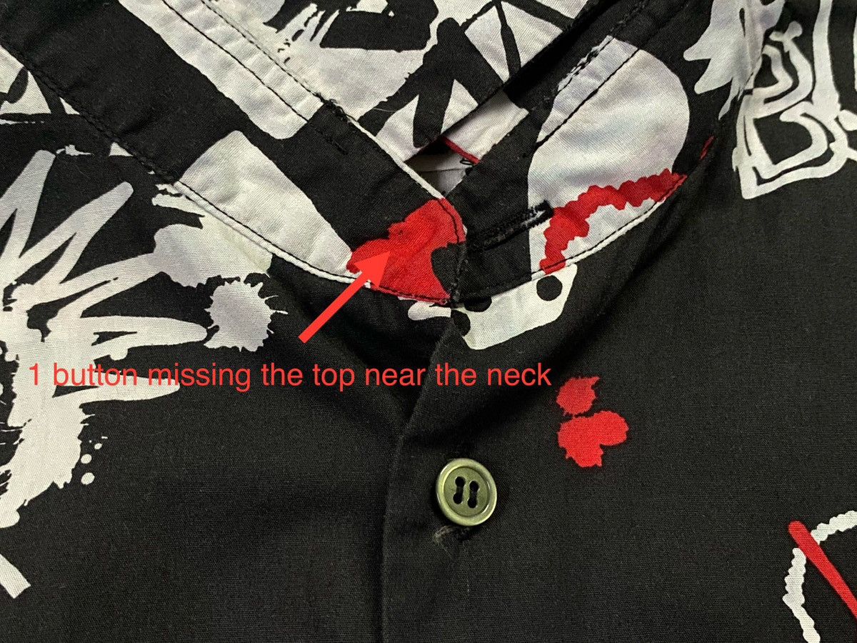 Comme des Garcons × Comme des Garcons Black Rare🔥Comme Des Garçons Black Fullprint Shirt Button Ups Size US L / EU 52-54 / 3 - 14 Thumbnail