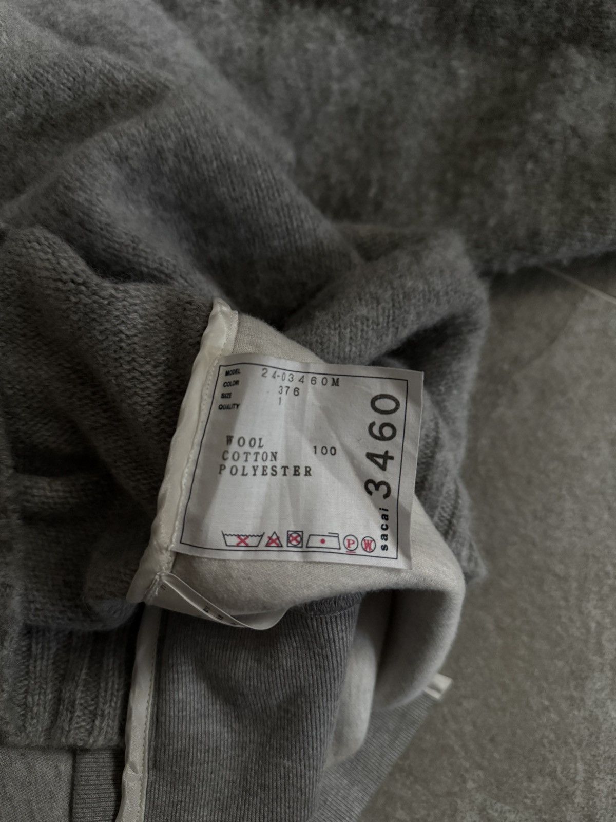 Sacai SACAI KNIT-PANELLED CREWNECK SWEATSHIRT MEETS SWEATER Size US S / EU 44-46 / 1 - 5 Thumbnail