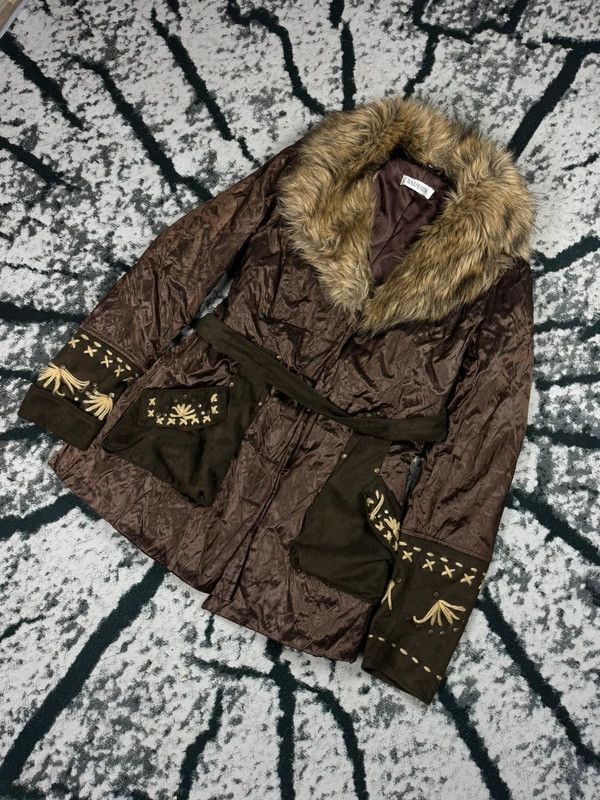 Balmain Vintage Y2k Balmain avant garde coat brown M Size M / US 6-8 / IT 42-44 - 2 Thumbnail