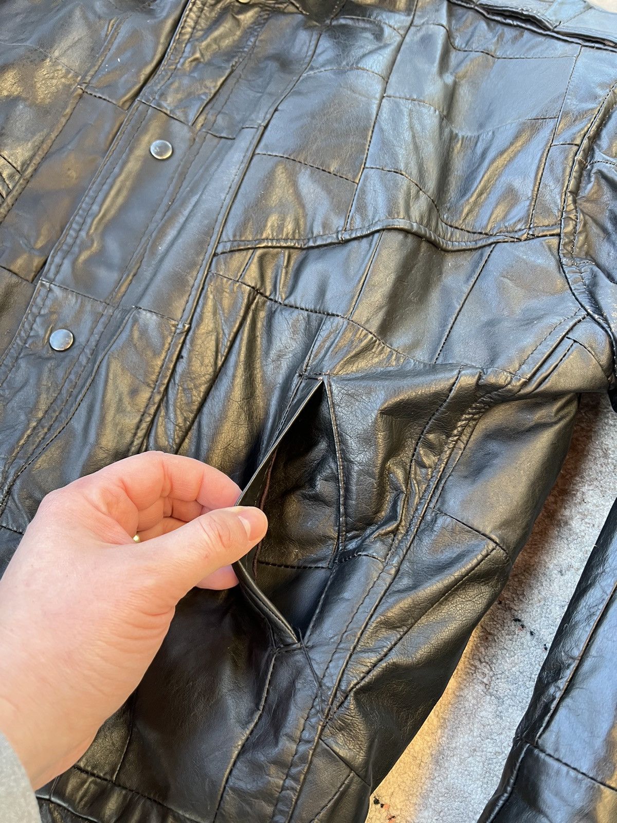 Vintage Vintage Leather Jacket Size US L / EU 52-54 / 3 - 2 Thumbnail