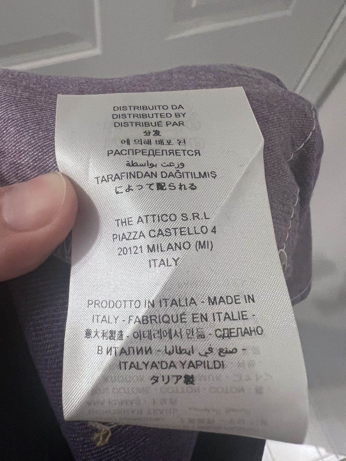 The Attico THE ATTICO Coated Straight Leg Jeans Size 29" - 10 Thumbnail