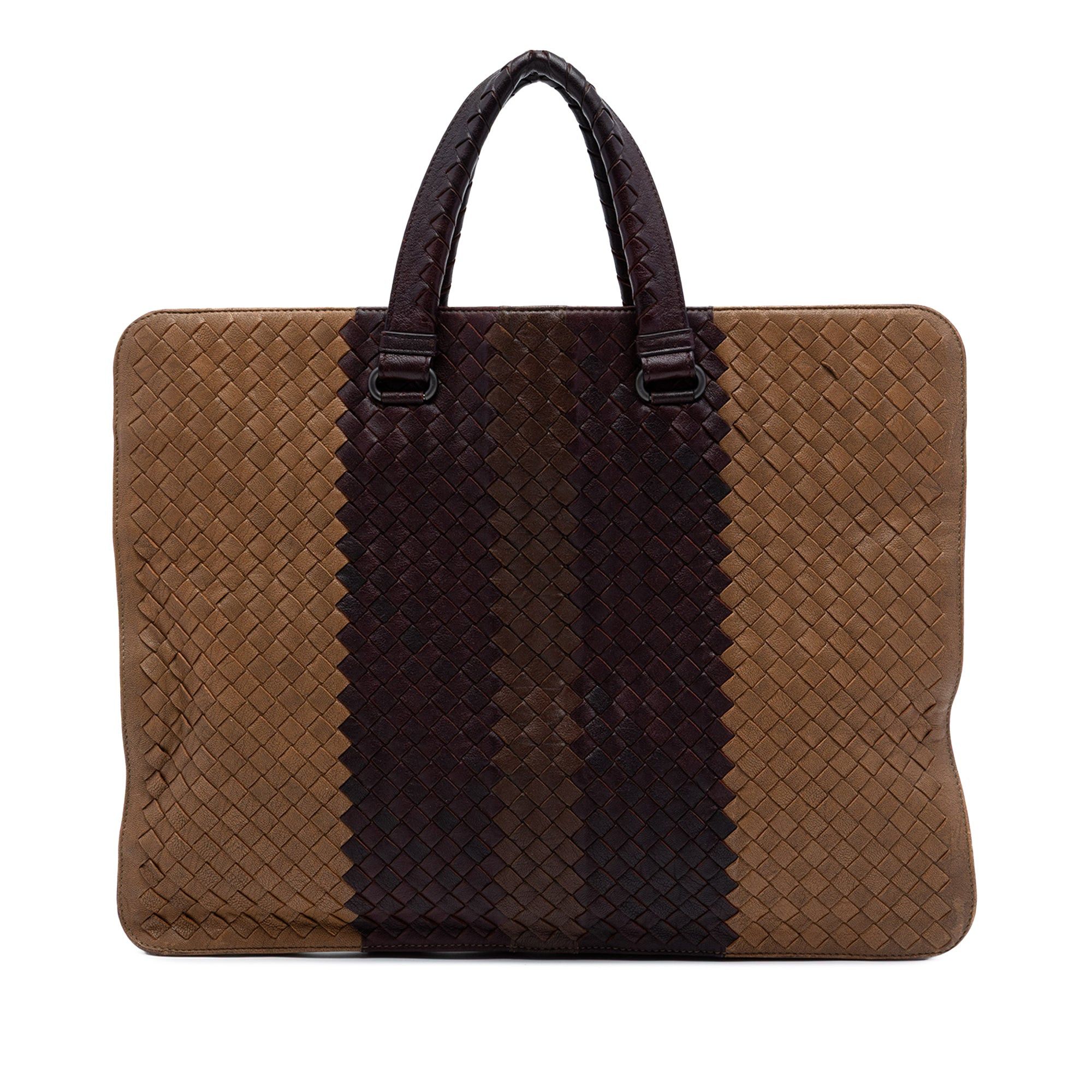 Bottega Veneta Nappa Intrecciato Club Fume Briefcase Size ONE SIZE - 1 Thumbnail
