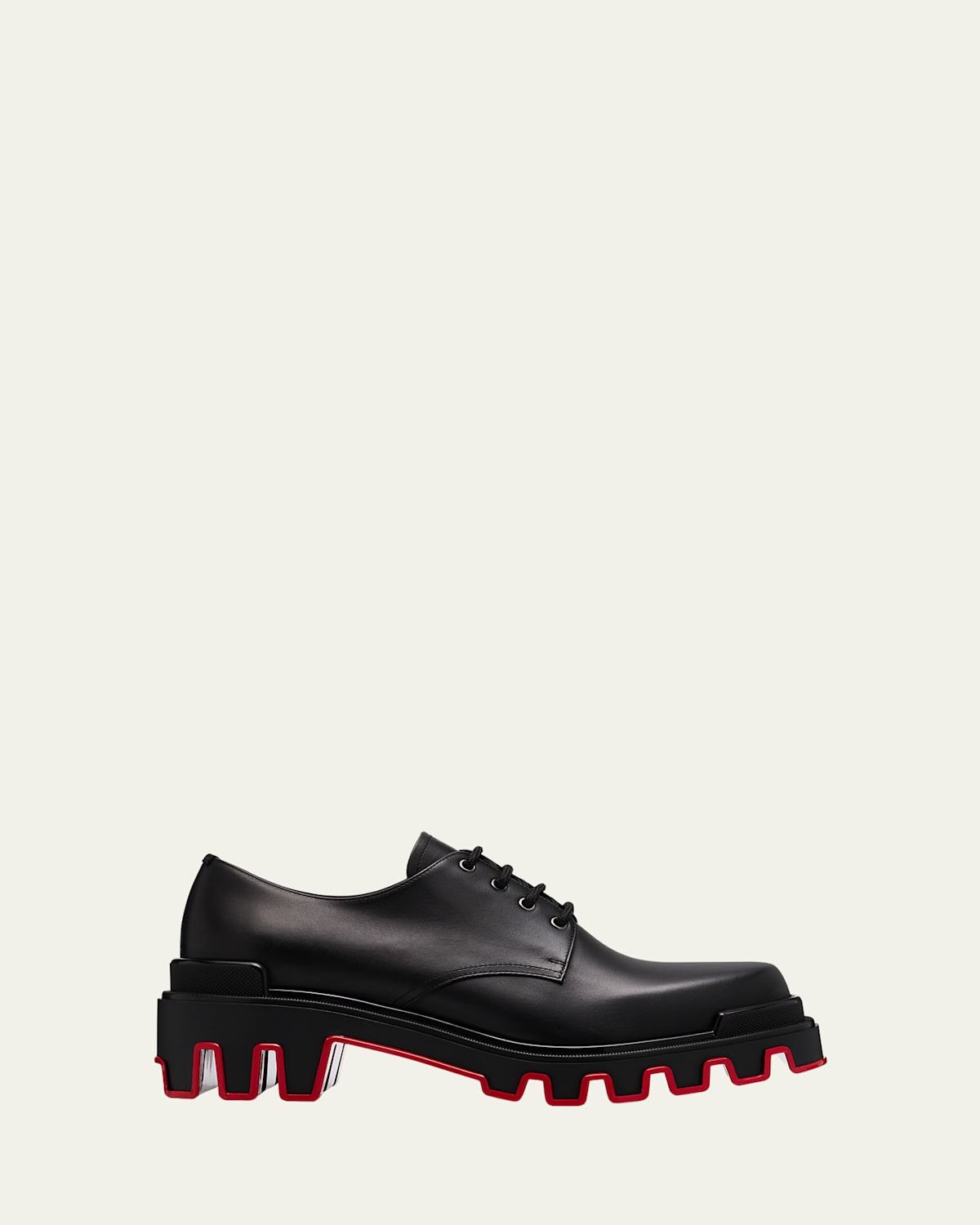 Christian Louboutin Trott Dune Uomo Flat Black Leather Platform Loafer 43.5 10.5 Size US 10.5 / EU 43-44 - 3 Thumbnail