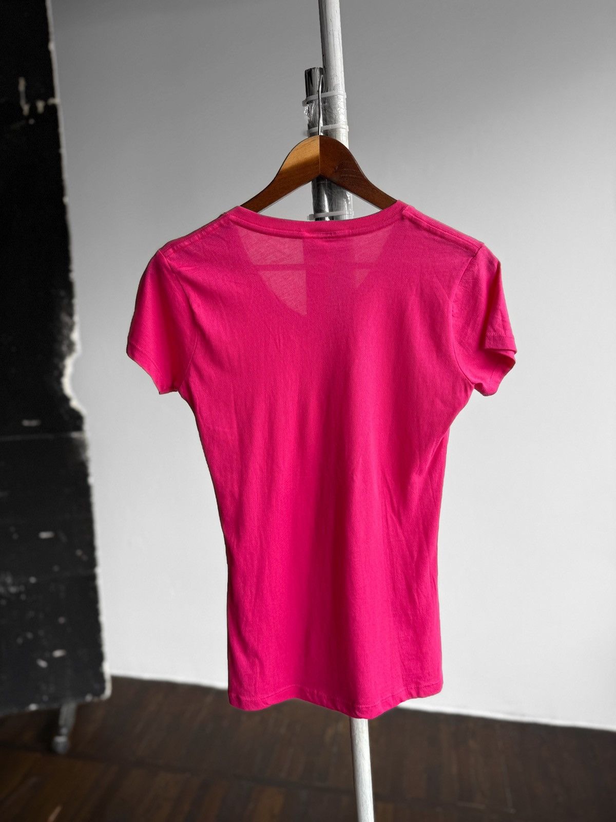 Designer I Love NY Womens Pink V-Neck Graphic Print Souvenir T-Shirt Size XL / US 12-14 / IT 48-50 - 2 Thumbnail