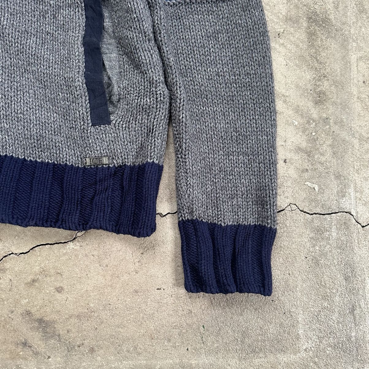 Iceberg Iceberg jeans vintage zip sweater patchwork hand knit Size US L / EU 52-54 / 3 - 3 Thumbnail