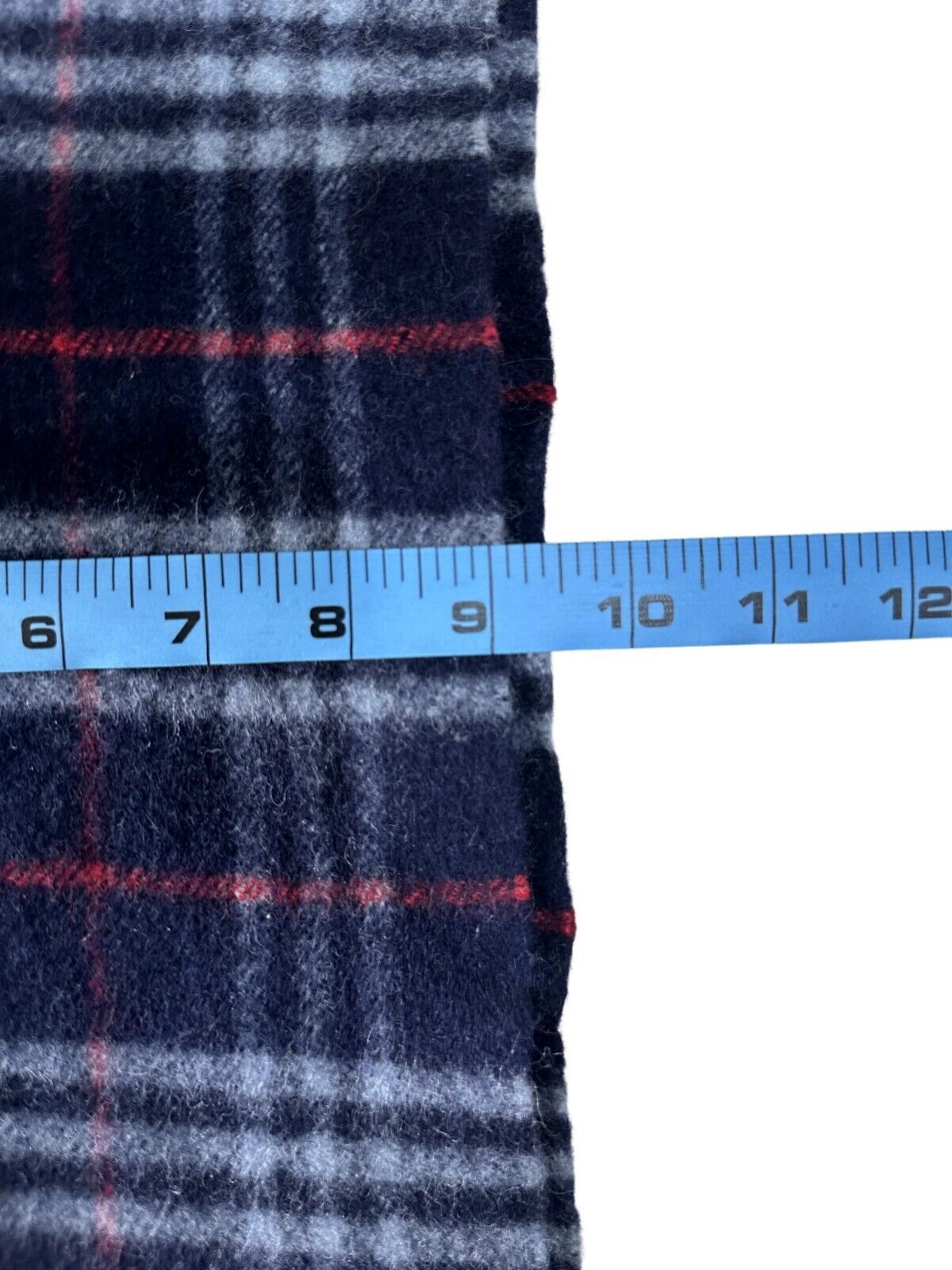 Burberry Burberry Authentic Scarf BLUE 100% Lambswool Unisex Scarf M Size ONE SIZE - 7 Thumbnail
