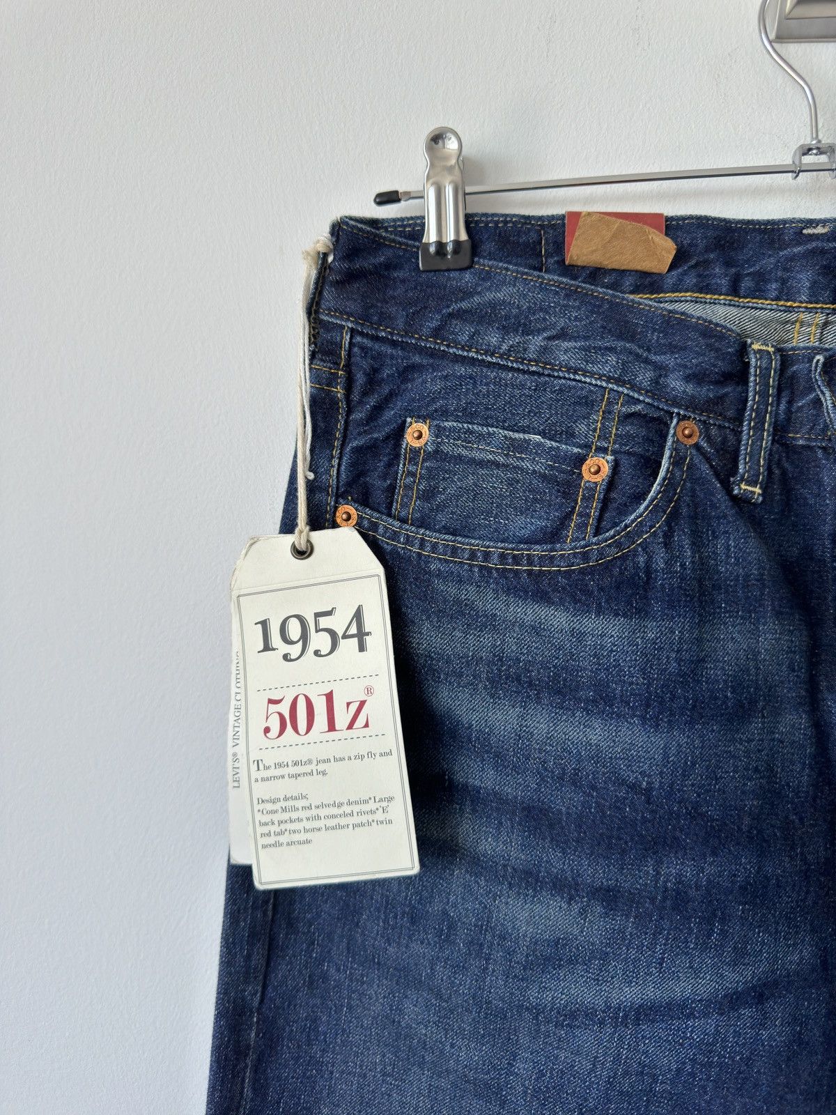 Levi's Vintage Clothing Levi Vintage 501z letter stitched on back pocket. Size US 34 / EU 50 - 2 Thumbnail