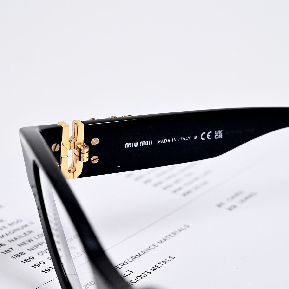 Miu Miu MIU MIU 0MU 01VV GLASSES Size ONE SIZE - 4 Thumbnail