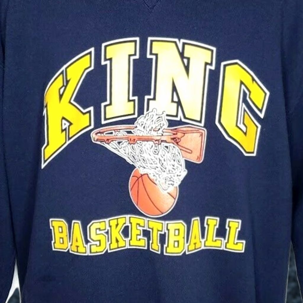 Russell Athletic VINTAGE Russell Athletic King Basketball Sweatshirt Mens Size Large Blue 90s High School Size US L / EU 52-54 / 3 - 1 Thumbnail