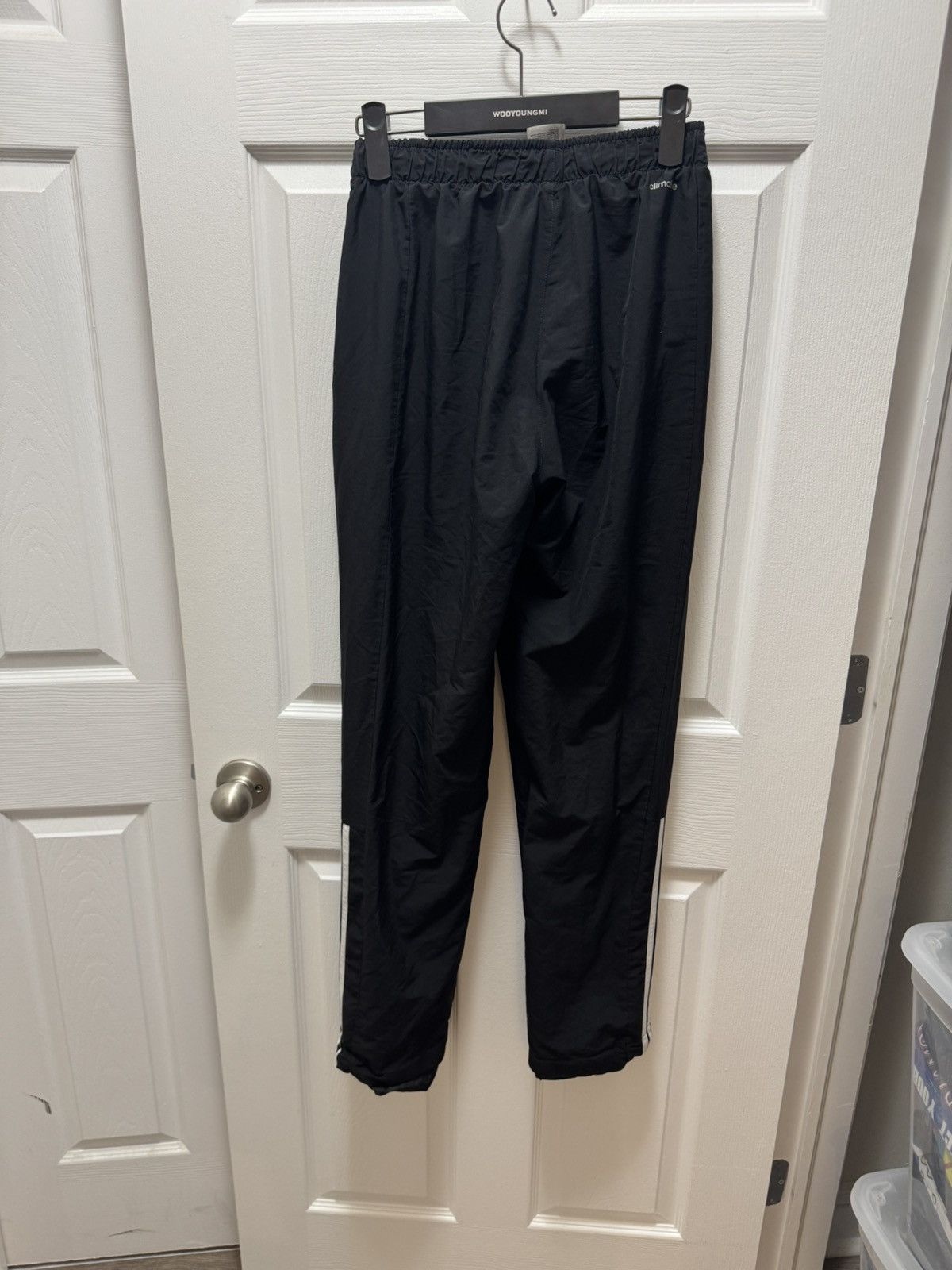 Adidas Adidas Track Pants Vintage Black 3 Stripe Sport Essentials Size US 28 / EU 44 - 4 Thumbnail