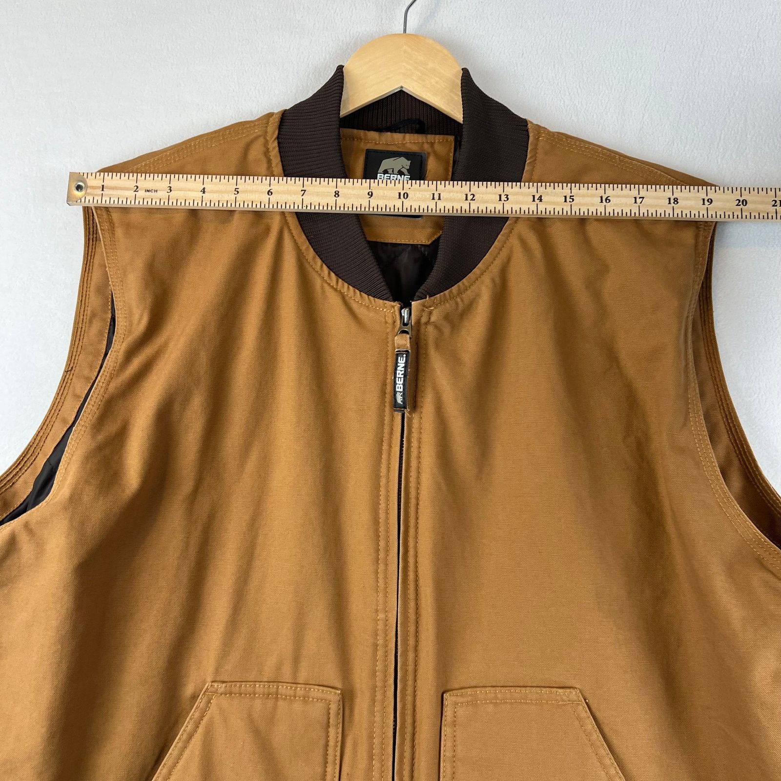 Other Berne Workwear Quilt Lined Canvas Duck Full Zip Vest Men XXL Size US XXL / EU 58 / 5 - 8 Thumbnail
