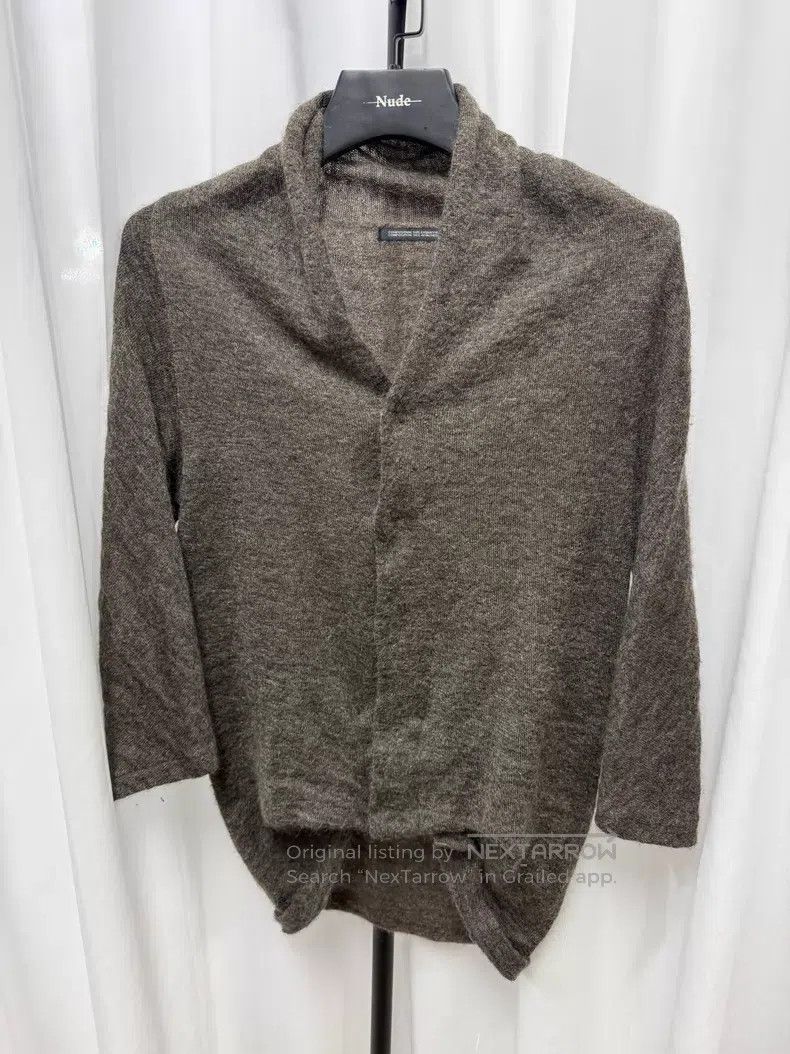 Yohji Yamamoto YOHJI YAMAMOTO Cape Mohair Asymmetrical Cardigan Size US L / EU 52-54 / 3 - 1 Thumbnail