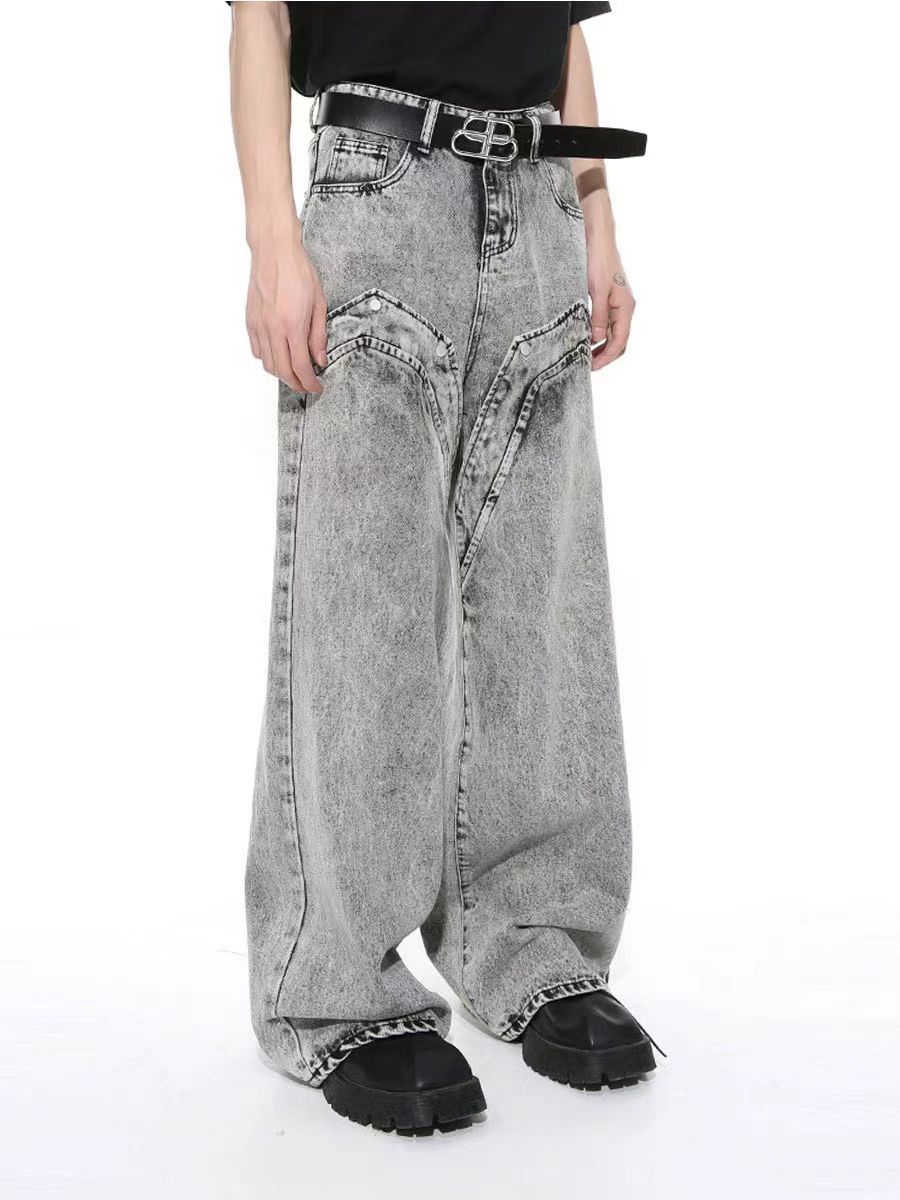 Japanese Brand × Jean Vintage wash baggy micro flare jeans Size US 34 / EU 50 - 6 Thumbnail