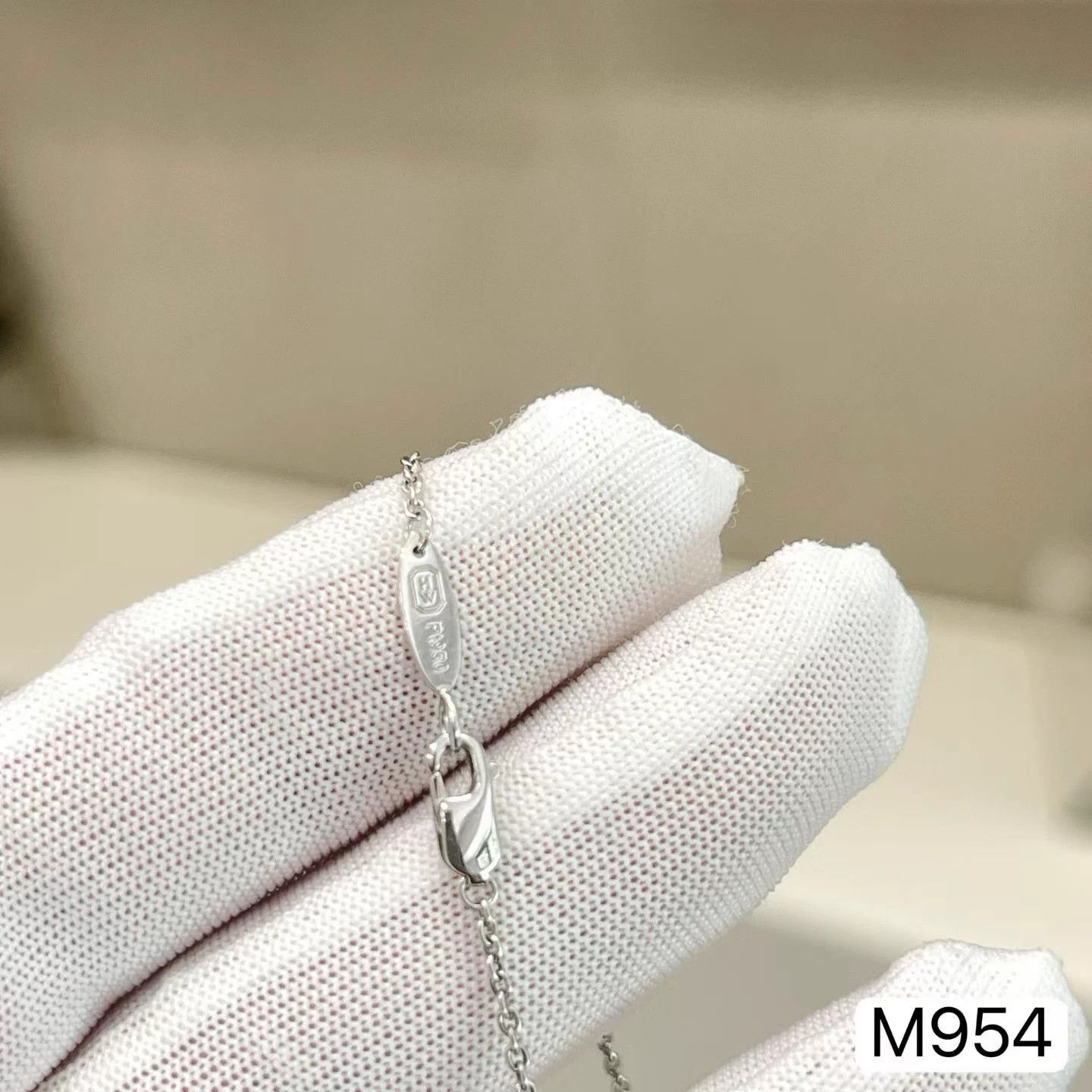 Harry Winston HW Charm Badge Pt Diamond Ring/Necklace 41cm M954 Size ONE SIZE - 2 Thumbnail