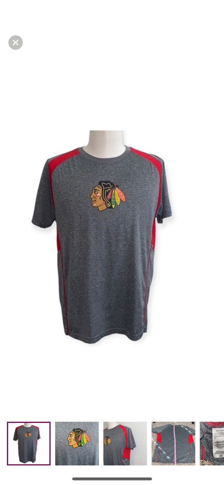 NHL NHL large Chicago Blackhawks athletic tee Size US L / EU 52-54 / 3 - 1 Thumbnail