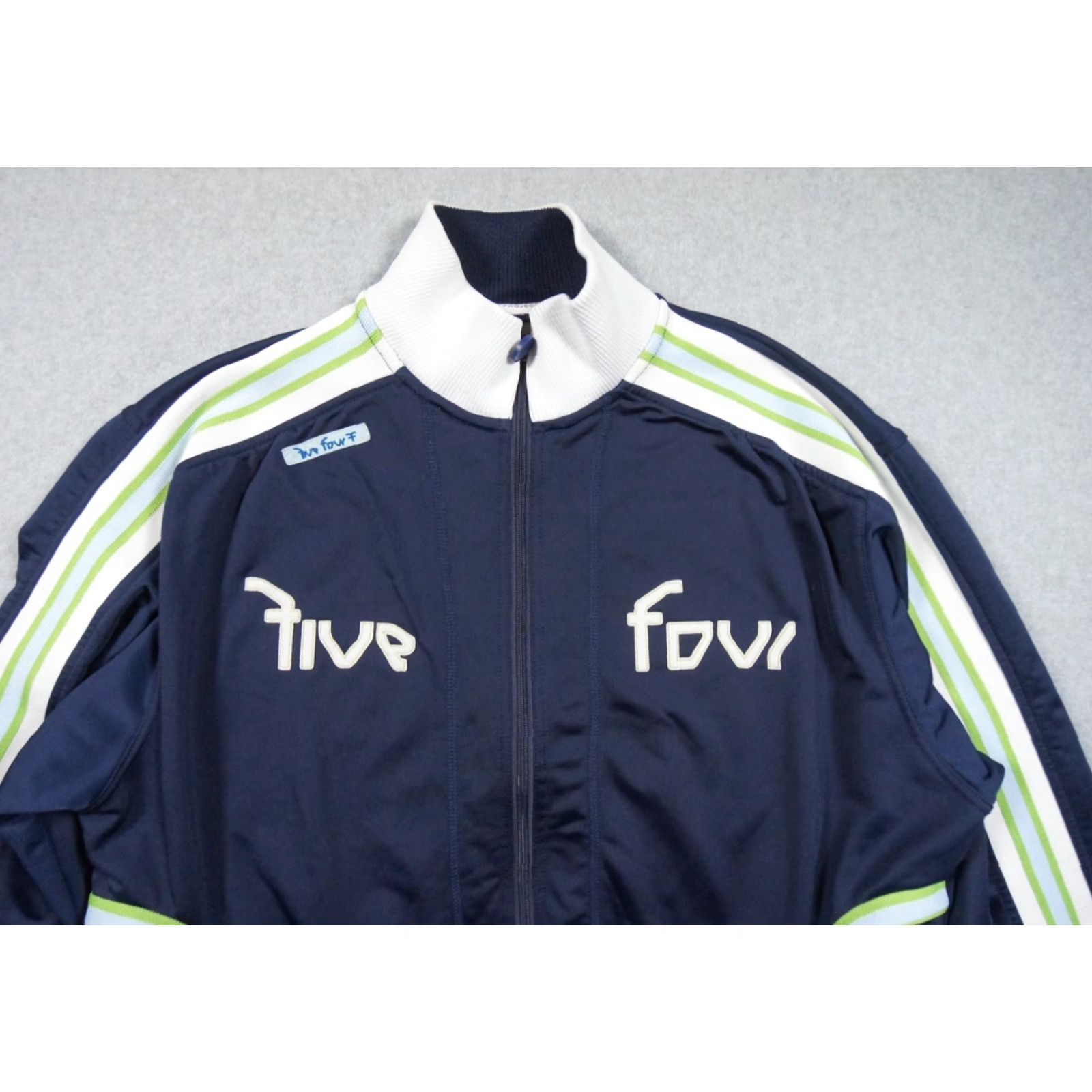Vintage VINTAGE Five Four Jacket Mens M Blue Track Full Zip Mock Neck Outdoors Y2K Size US M / EU 48-50 / 2 - 2 Thumbnail