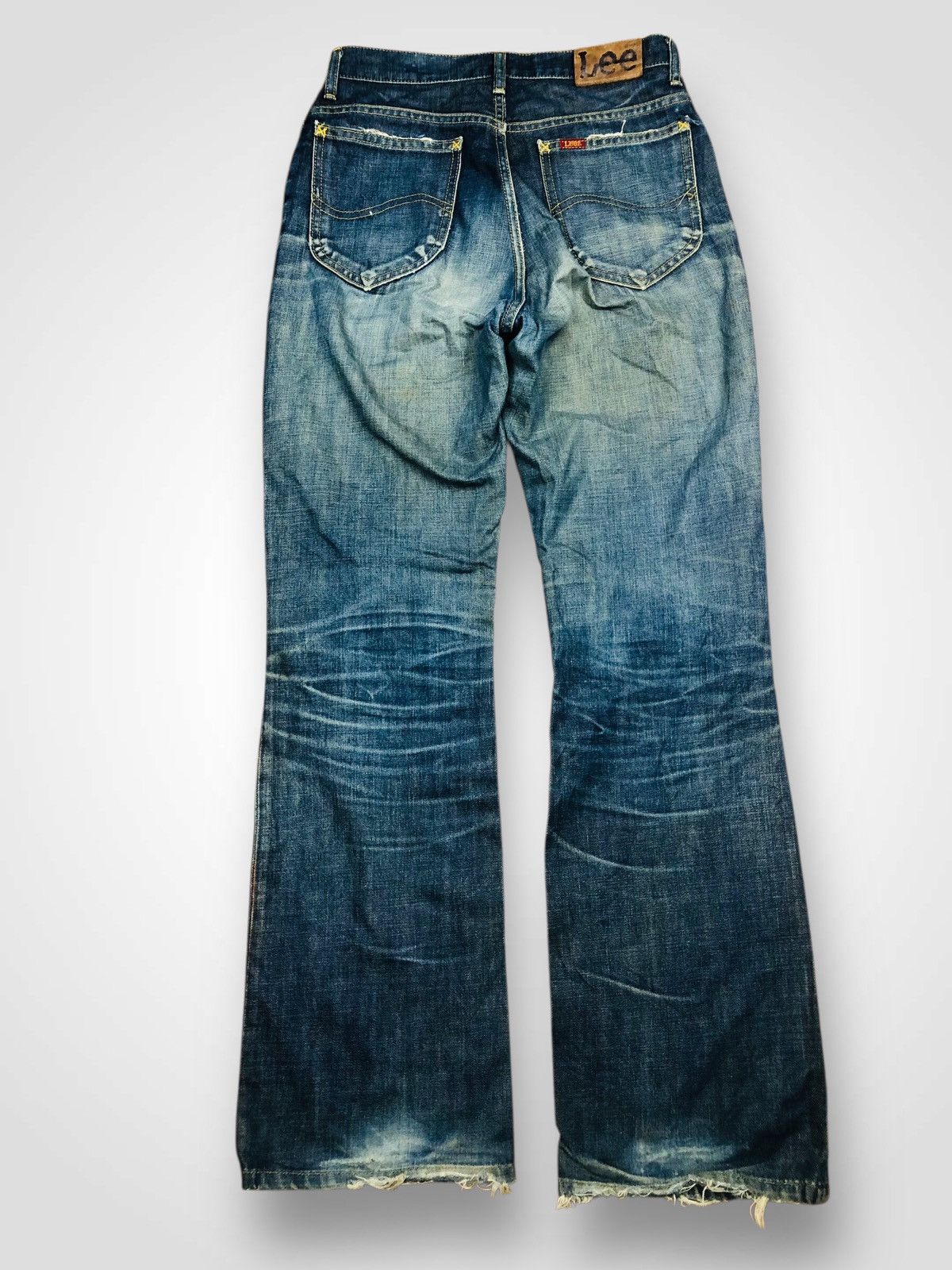 Lee Lee Vintage Flare Jeans High Waist Distressed (37) Size US 30 / EU 46 - 2 Thumbnail