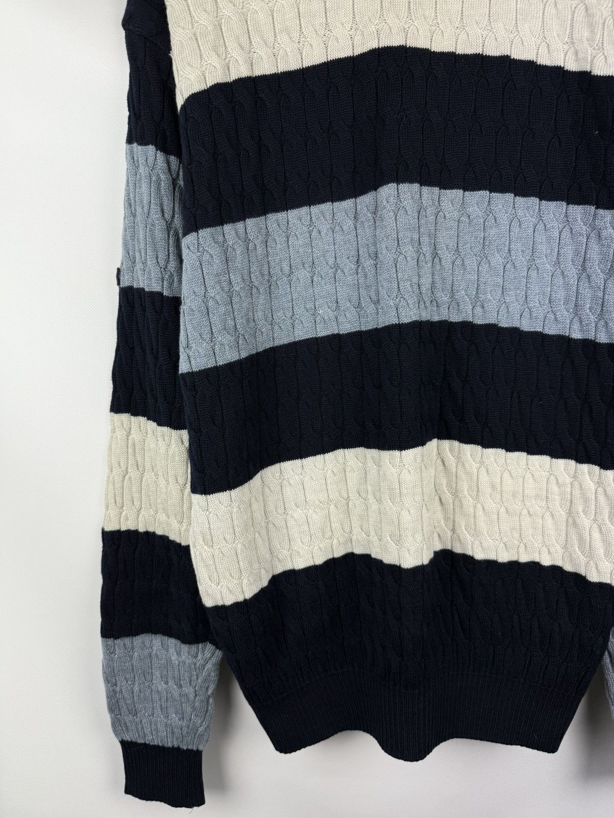 Paul & Shark Paul & Shark Wool Cable Knit Crewneck Heavy Sweater Pullover Size US L / EU 52-54 / 3 - 20 Thumbnail