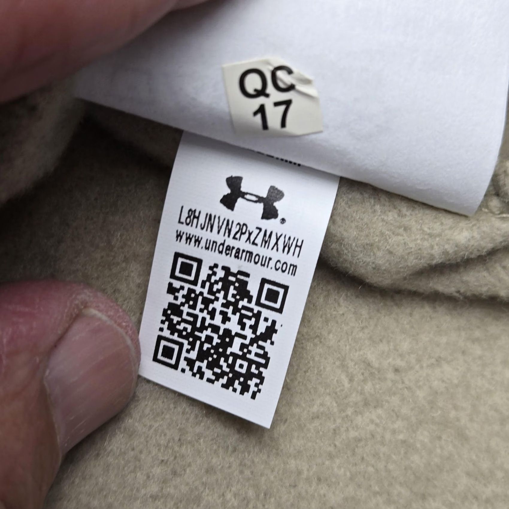 Under Armour Hoodie Mens XLT Beige Fleece Logo Pullover Tall NWT