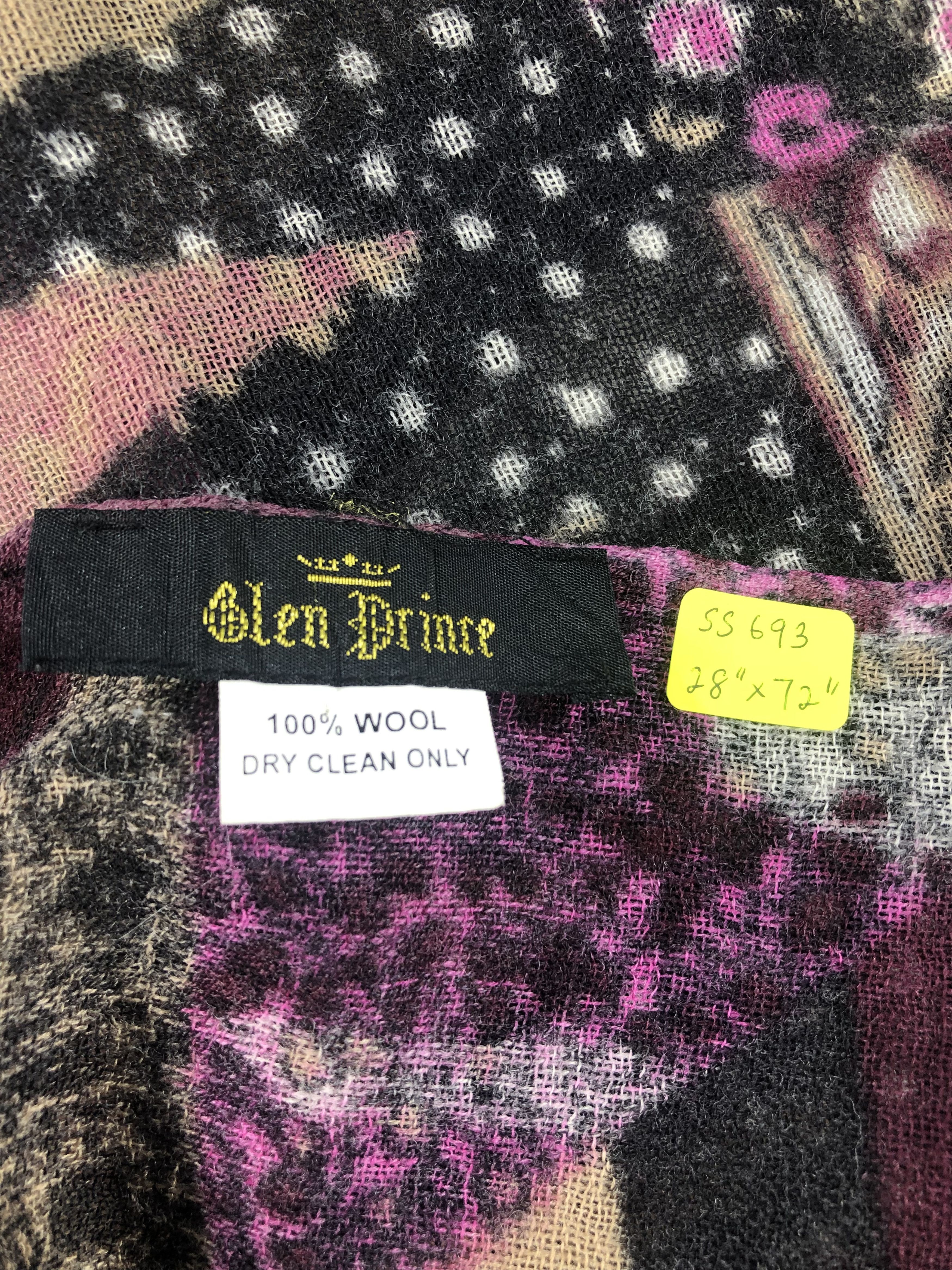 Vintage Glen Prince Scarf / Shawl / Muffler / Neckwear / Babushka Size ONE SIZE - 3 Thumbnail