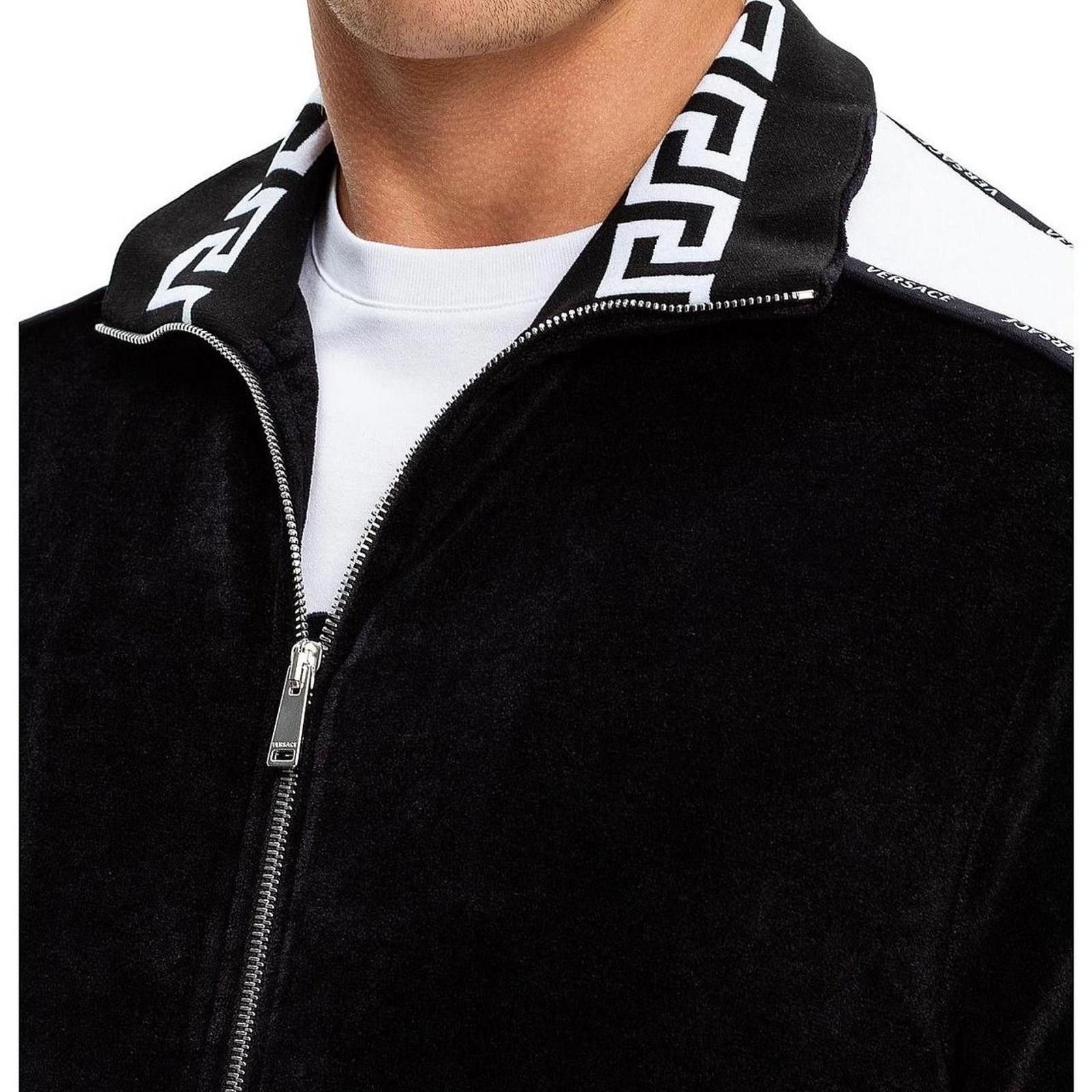 Versace Versace Men's Black and White Track Jacket Size US M / EU 48-50 / 2 - 2 Thumbnail